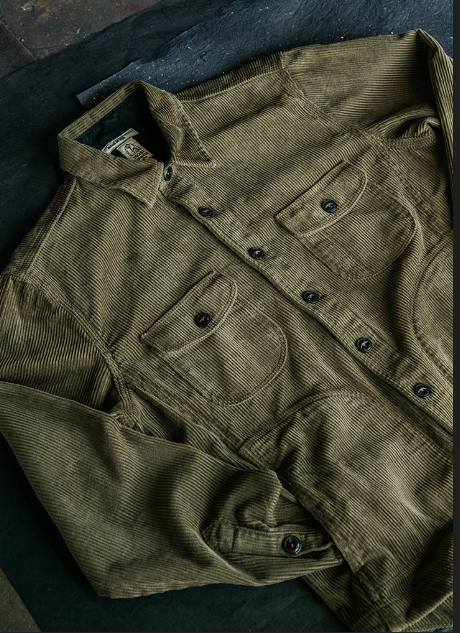 Kato CORE - The Anvil Shirt JK 8W Corduroy - Military Green-Men&#39;s Jackets-S-Yaletown-Vancouver-Surrey-Canada