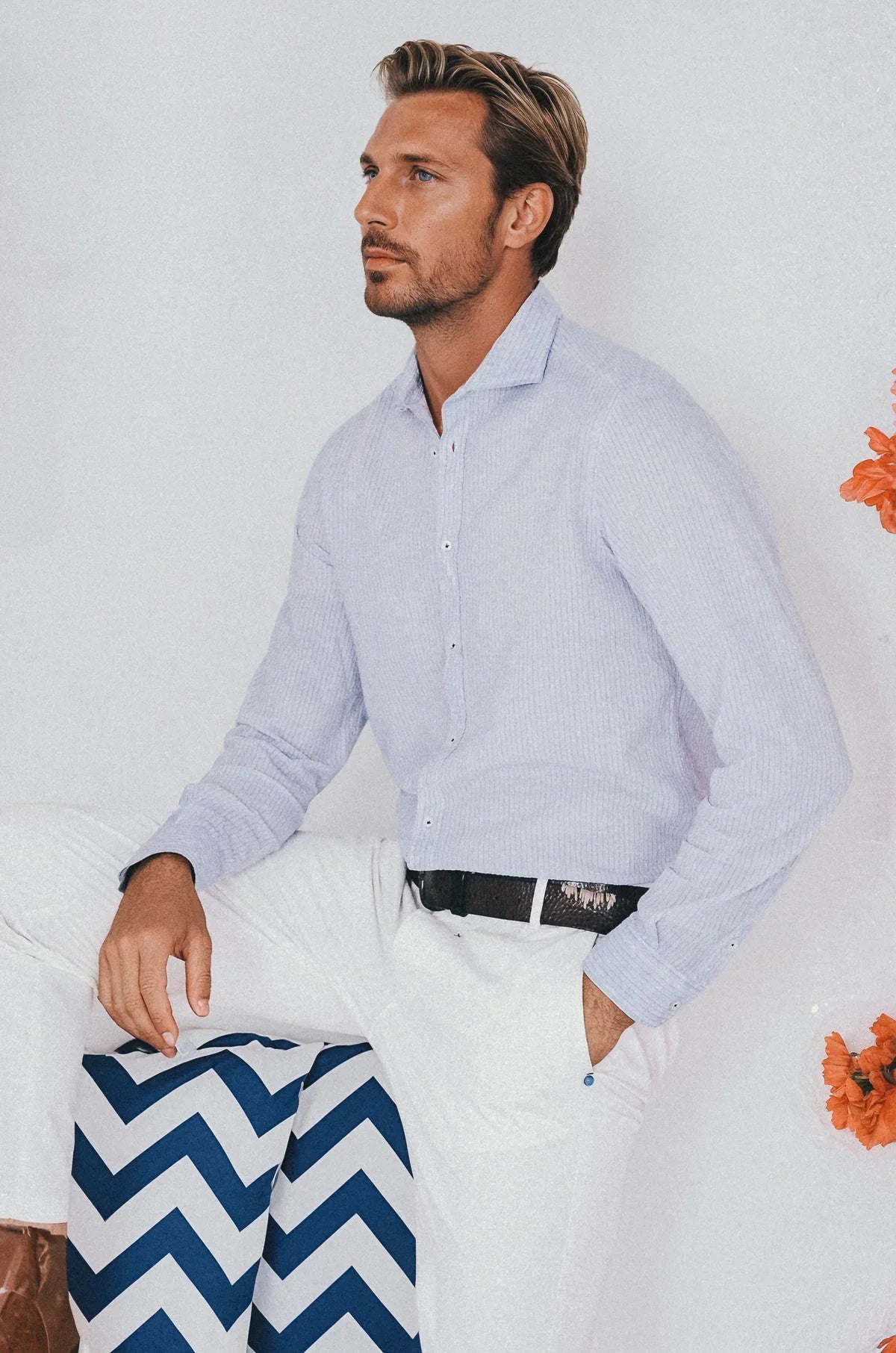 Ploumanach Harrison Cloque Shirt - Anice-Men's Shirts-Brooklyn-Vancouver-Yaletown-Canada