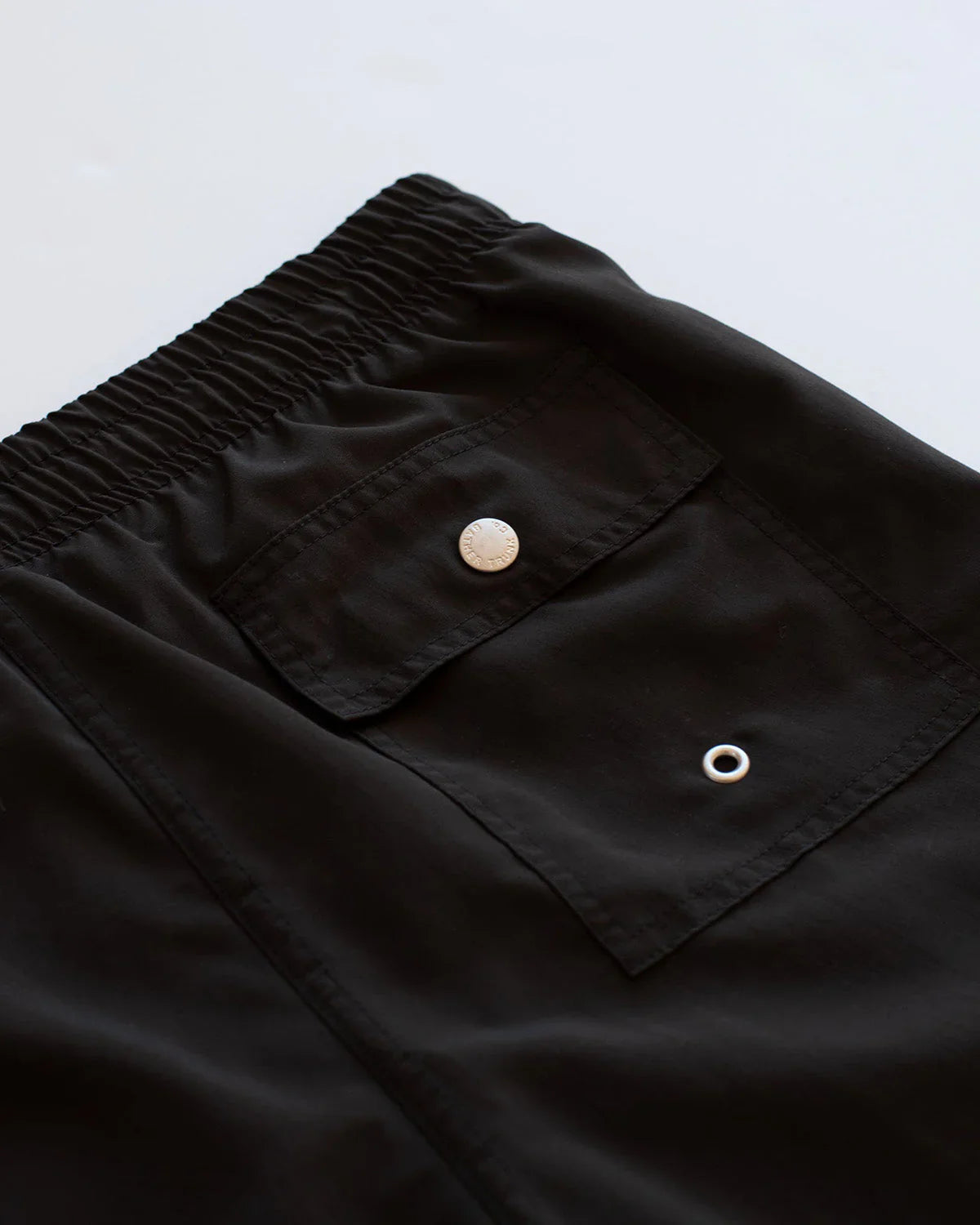 Bather Solid Black Swim Trunk - Black-Men's Shorts-Brooklyn-Vancouver-Yaletown-Canada