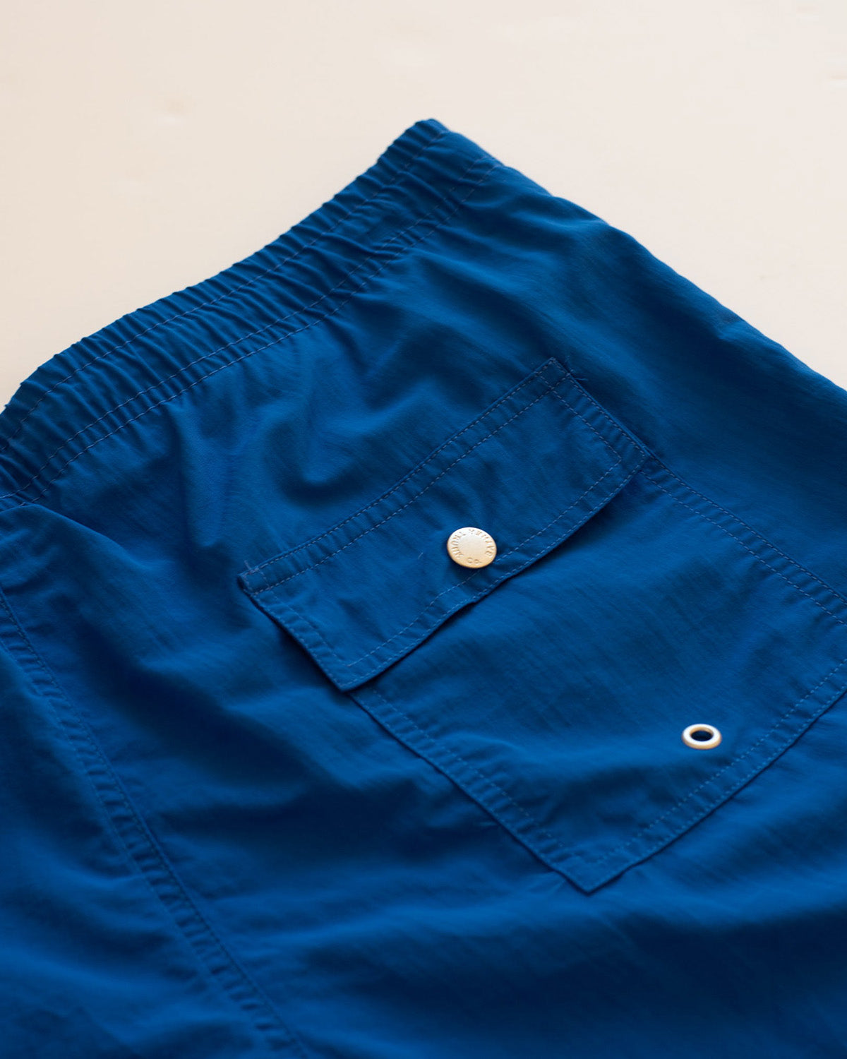Bather Solid Ocean Swim Trunk - Blue-Men's Shorts-Brooklyn-Vancouver-Yaletown-Canada
