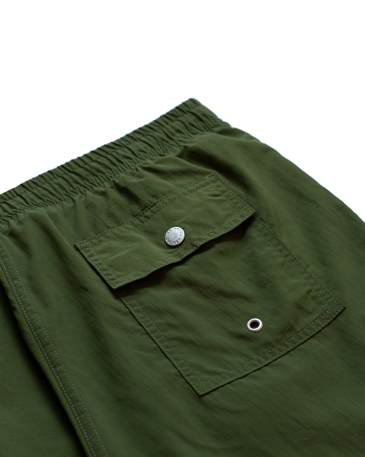 Bather Solid Olive Swim Trunk - Olive-Men's Shorts-Brooklyn-Vancouver-Yaletown-Canada