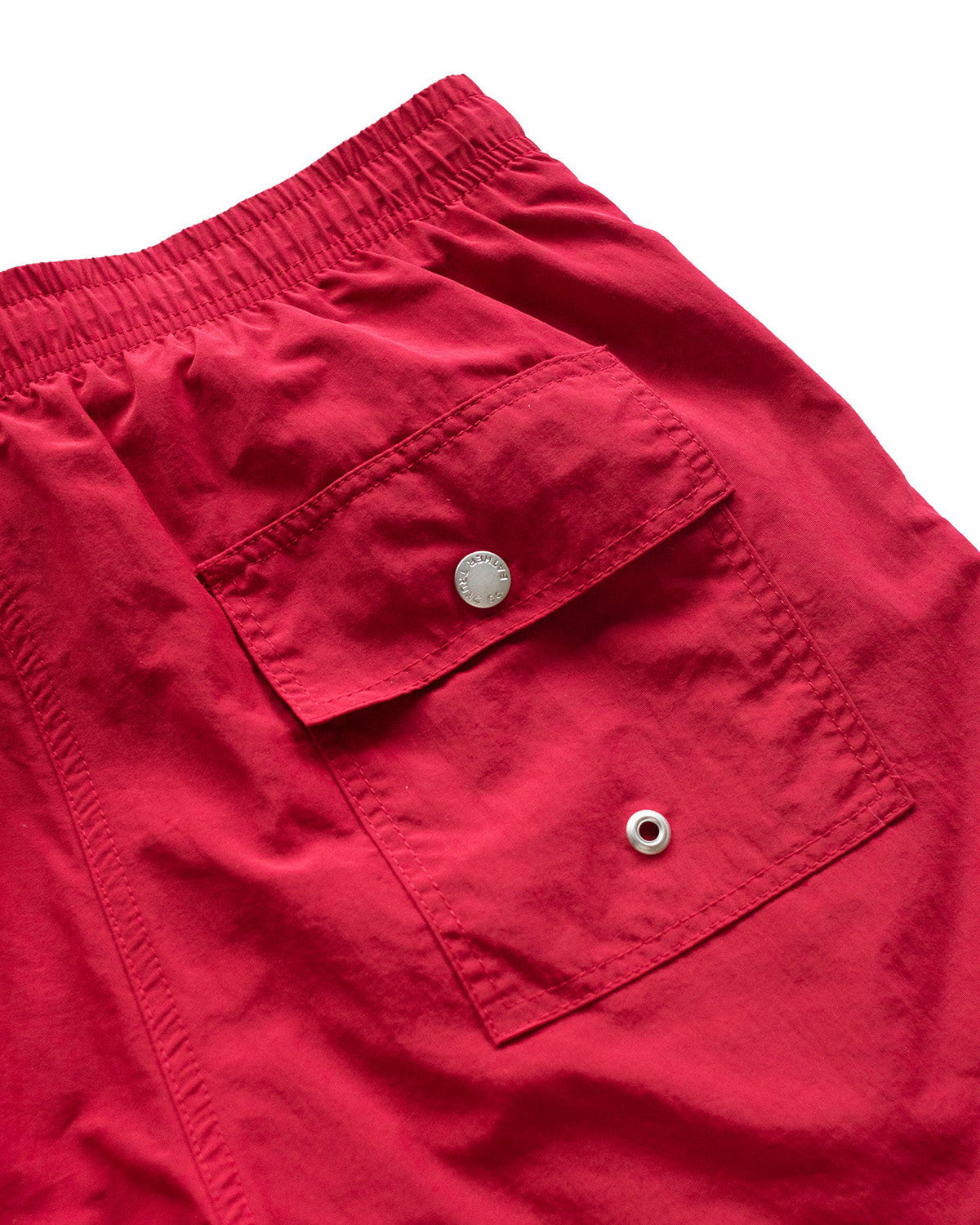 Bather Solid Red Swim Trunk - Red-Men's Shorts-Brooklyn-Vancouver-Yaletown-Canada