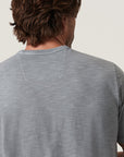 34 Heritage Slub Crew Neck Tshirt Monument Grey-Men's T-Shirts-Brooklyn-Vancouver-Yaletown-Canada