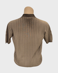 Arovescio Polo Derby Costa Piatta "Wave" Johnny Collar - Bark-Men's Sweaters-Brooklyn-Vancouver-Yaletown-Canada