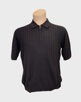 Arovescio Polo Zip Mc Costa Piatta Zip Polo - Black-Men's T-Shirts-Brooklyn-Vancouver-Yaletown-Canada