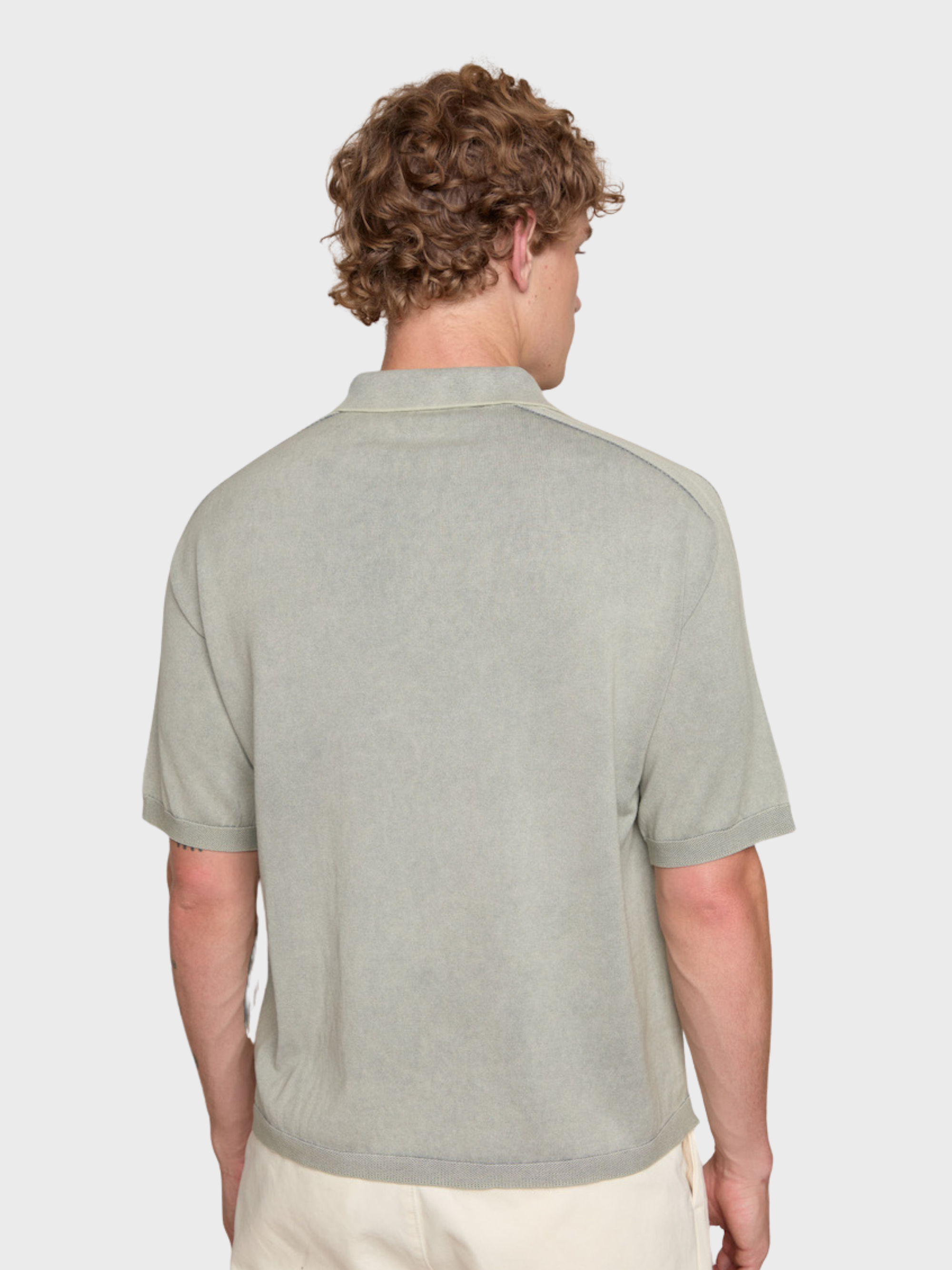 Arovescio Polo With Pocket - Grape Leaf-Men's Sweaters-Brooklyn-Vancouver-Yaletown-Canada