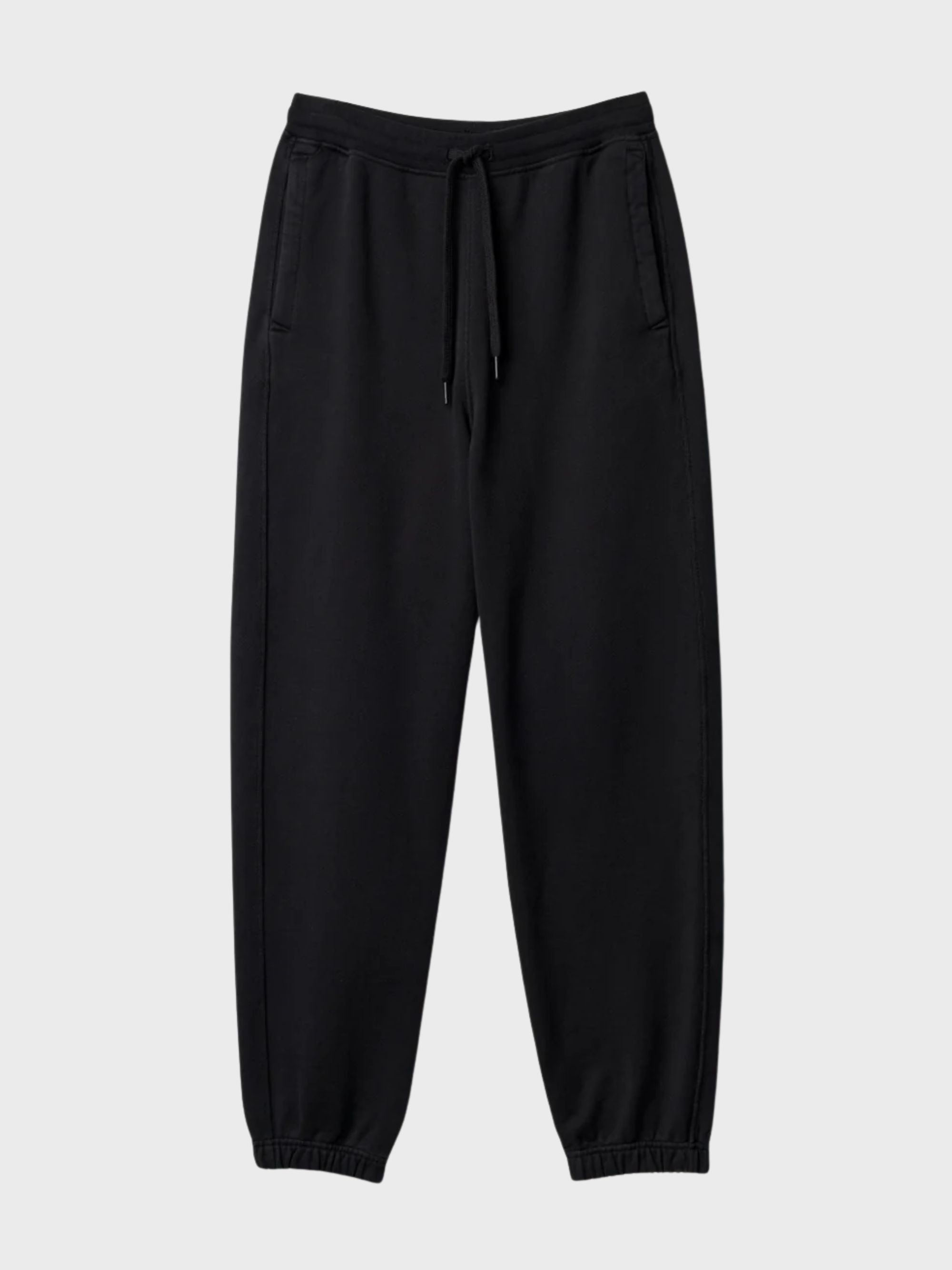 Merz Authentic Fleece Cuffed Sweatpants - Deep Black-Men's Pants-Brooklyn-Vancouver-Yaletown-Canada