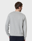Merz Retro Fleece Raglan Cotton Sweatshirt - Grey Melange-Men's Sweatshirts-Brooklyn-Vancouver-Yaletown-Canada