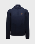 Aeronautica Militare Half Zip Sweater - Navy-Men's Sweaters-Brooklyn-Vancouver-Yaletown-Canada