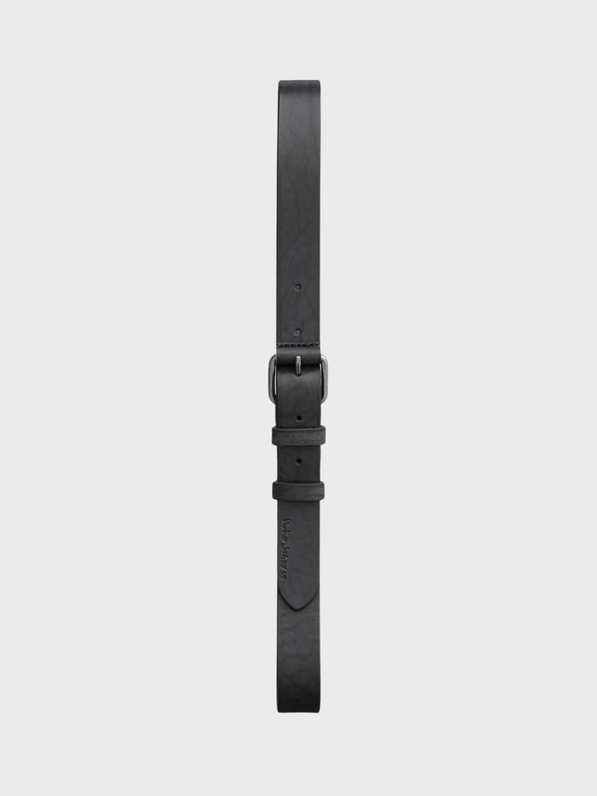 Nudie Dwayne Leather Belt - Black-Men's Accessories-Brooklyn-Vancouver-Yaletown-Canada
