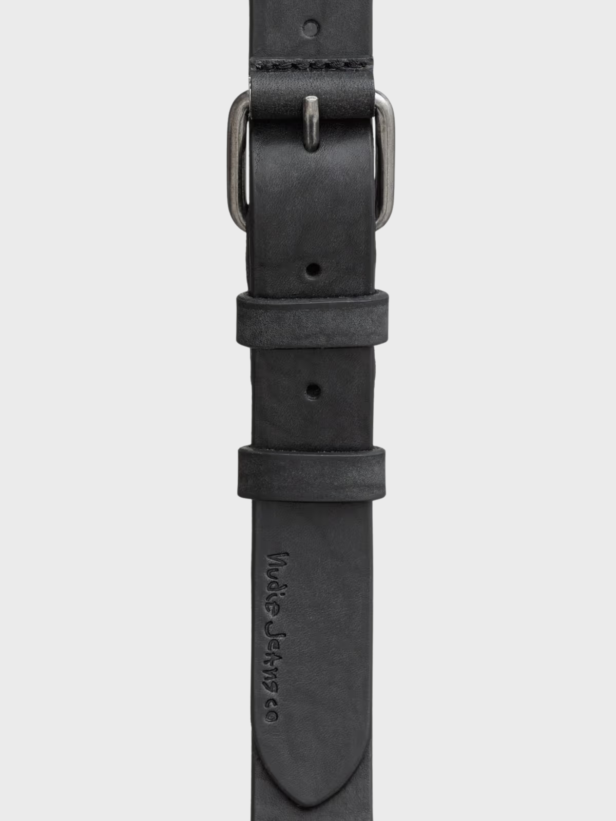 Nudie Dwayne Leather Belt - Black-Men's Accessories-Brooklyn-Vancouver-Yaletown-Canada