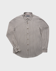 34 Heritage Striped Shirt Brown-Men's Shirts-Brooklyn-Vancouver-Yaletown-Canada