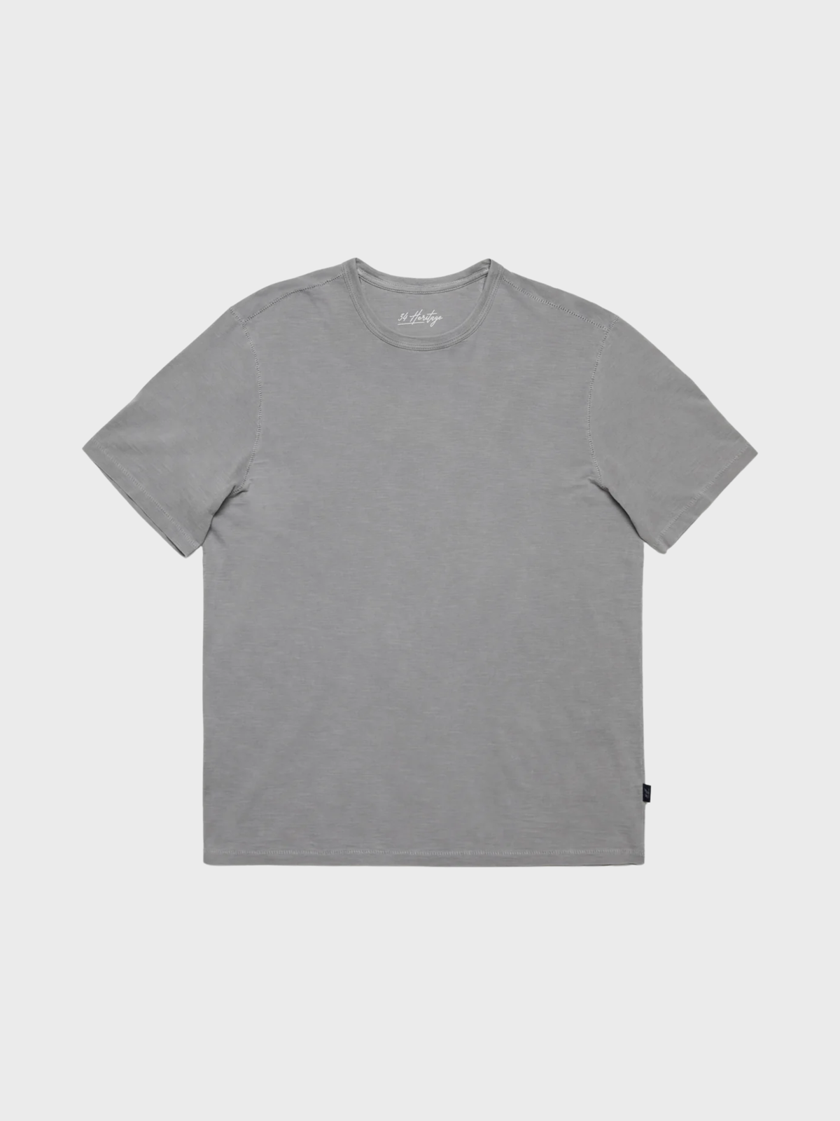 34 Heritage T-Shirt Slub Crew Neck Gray-Men's T-Shirts-Brooklyn-Vancouver-Yaletown-Canada