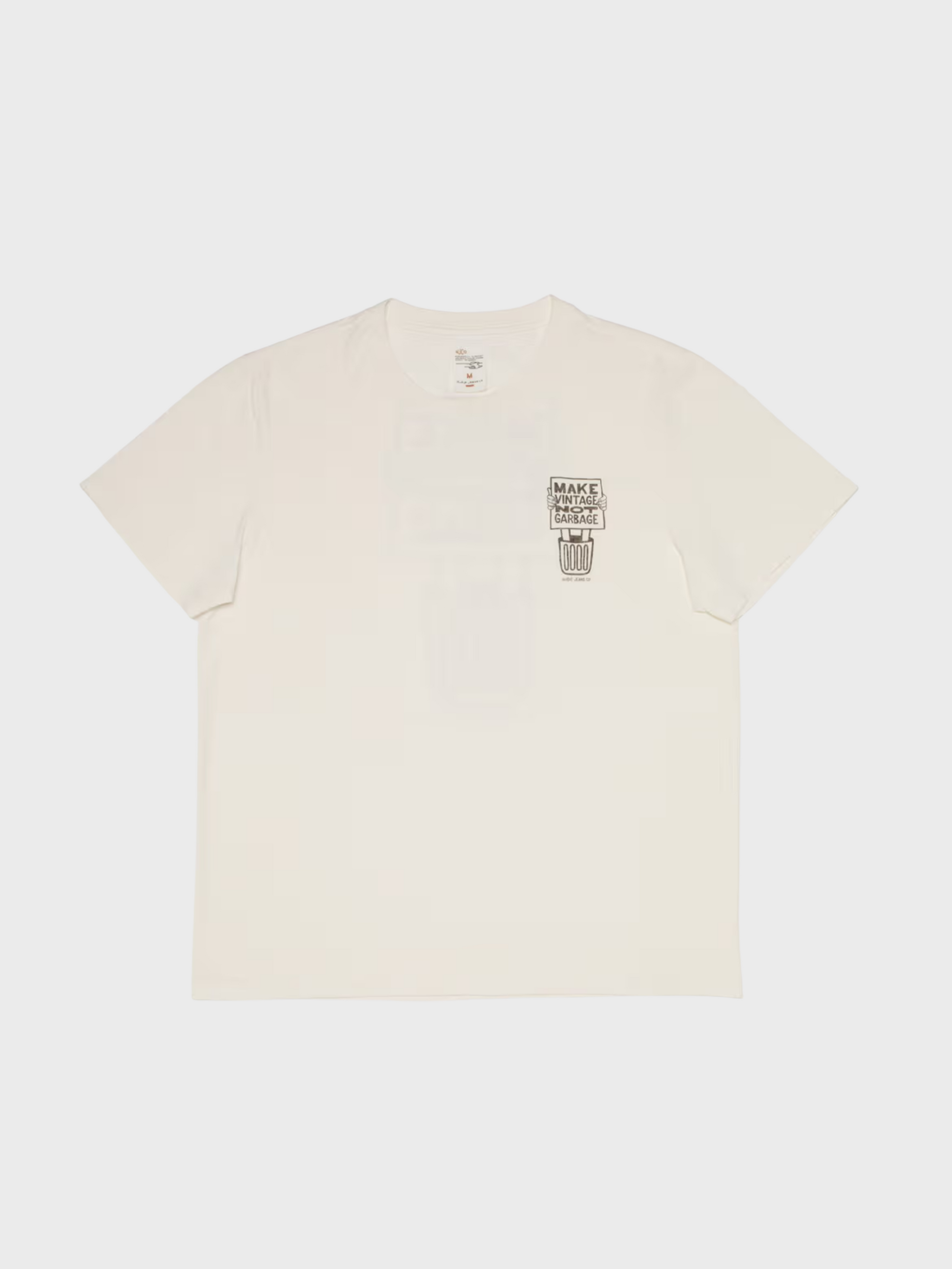 Nudie Roy Garbage T-Shirt Chalk White-Men's T-Shirts-Brooklyn-Vancouver-Yaletown-Canada