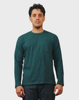 Outclass Double Slub L/S Pocket T-Shirt - Spruce-Men's T-Shirts-Brooklyn-Vancouver-Yaletown-Canada