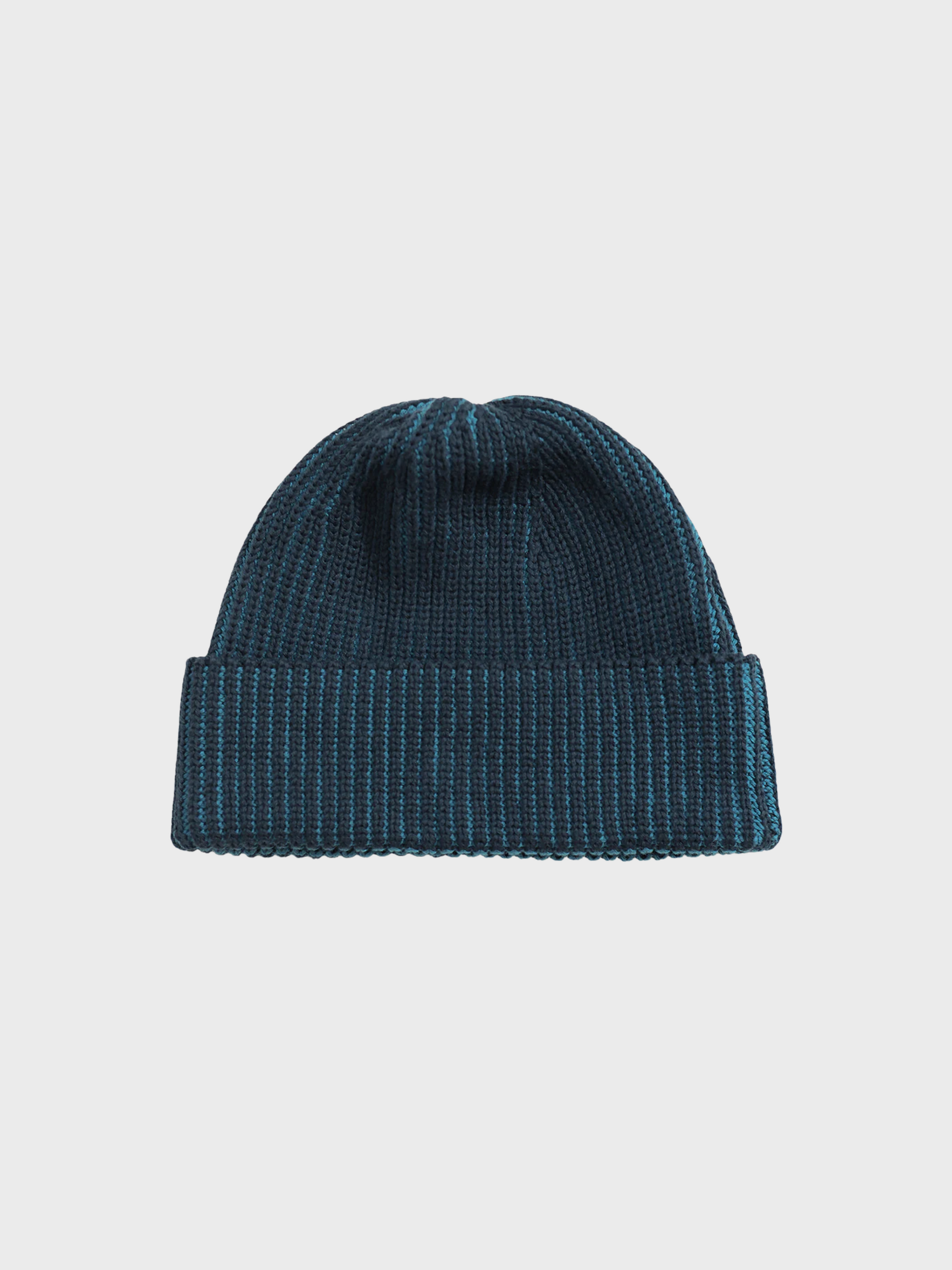 Far Afield Ribbed Knit Beanie - Navy/Blue-Men's Accessories-Brooklyn-Vancouver-Yaletown-Canada