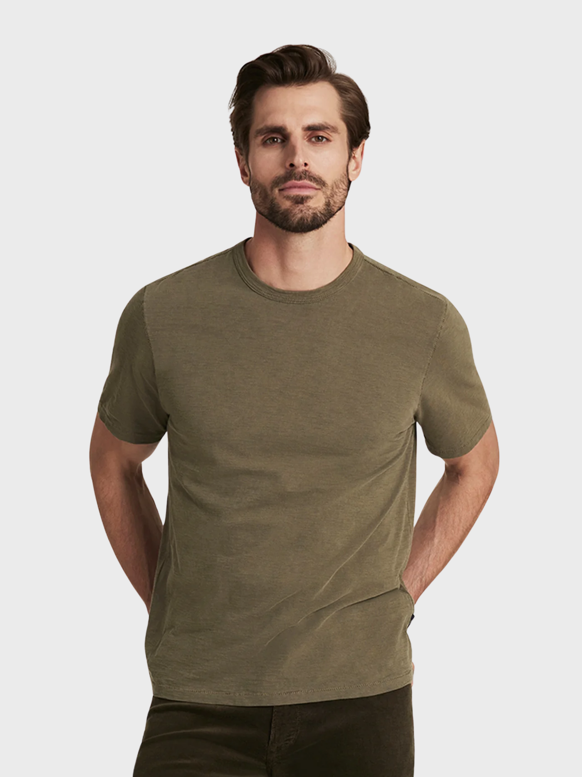 34 Heritage Slub Crew Neck T-Shirt Kalamata-Men's T-Shirts-Brooklyn-Vancouver-Yaletown-Canada