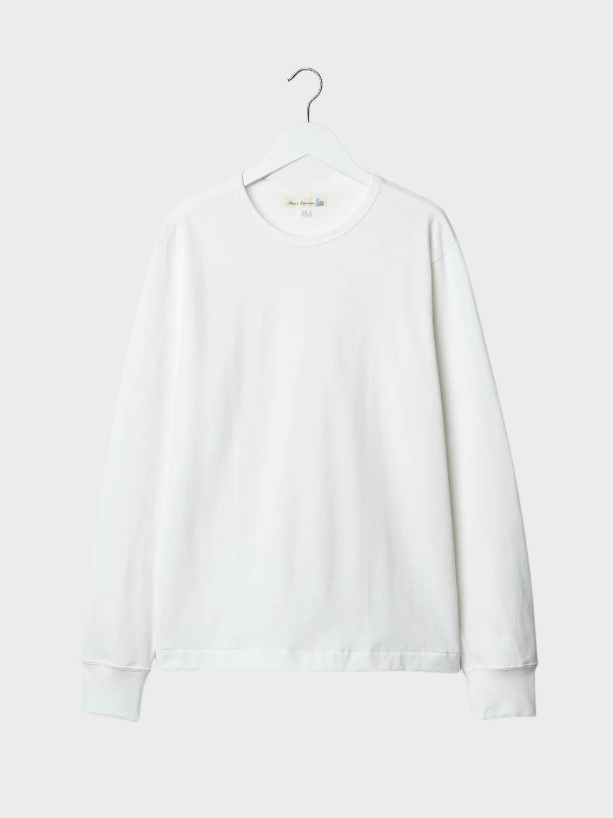 Merz Men's Crewneck Longsleeve - white-Men's T-Shirts-Brooklyn-Vancouver-Yaletown-Canada