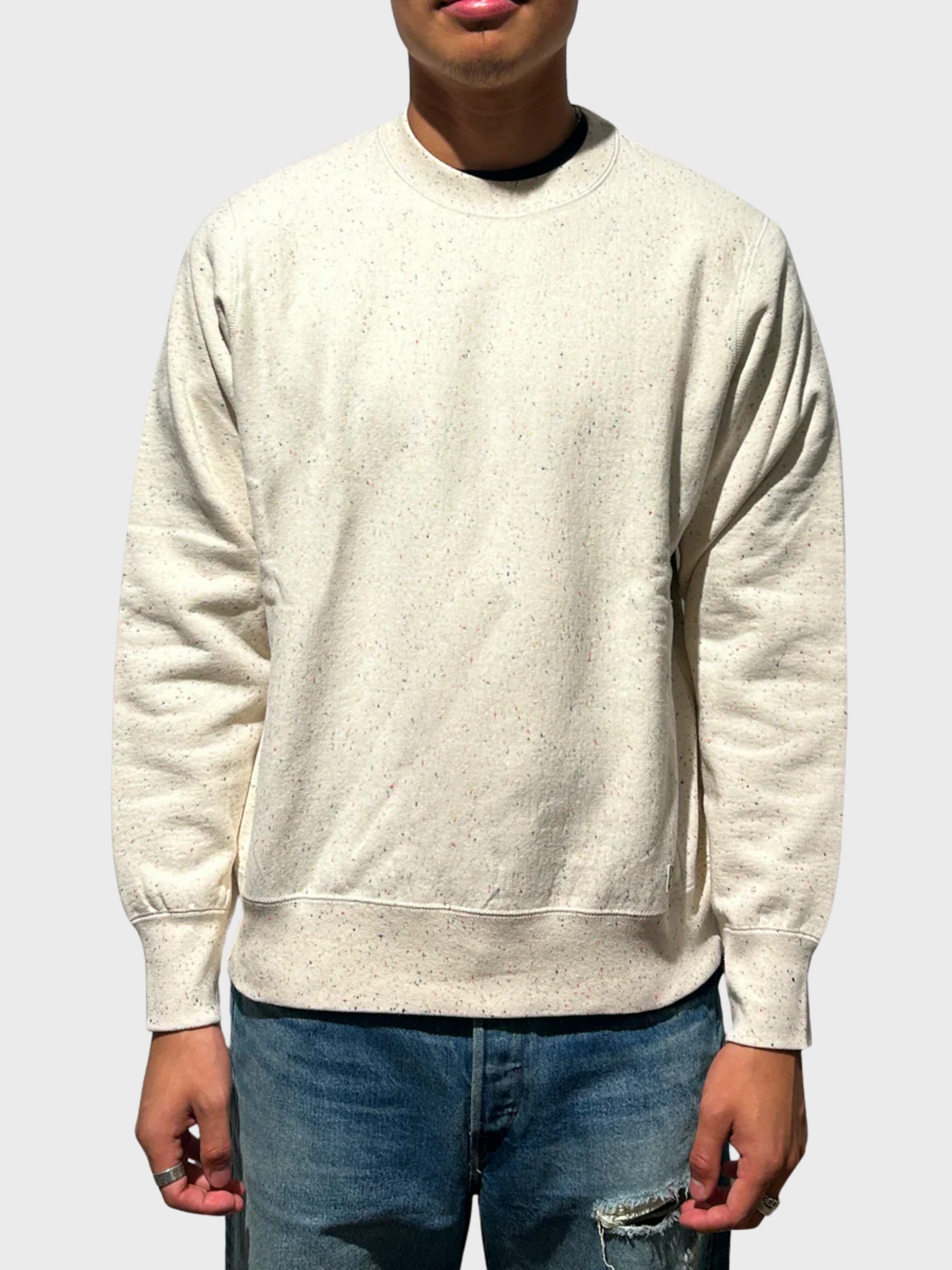 Edwin Eca4004 Classic Crew Sweatshirt - Nat Speckle-Men's Sweatshirts-Brooklyn-Vancouver-Yaletown-Canada