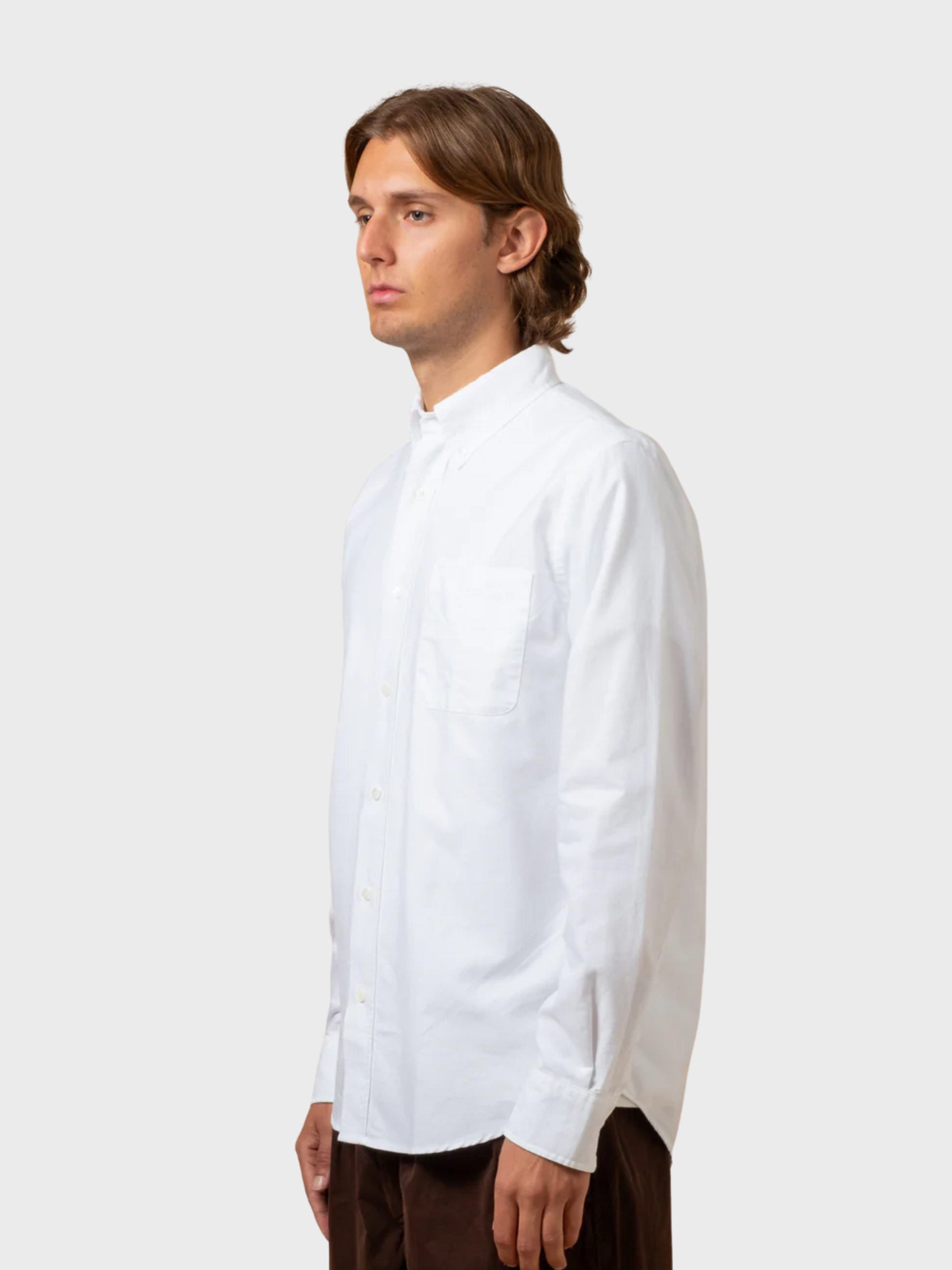 COF Button Down American Oxford Shirt White-Men's Shirts-Brooklyn-Vancouver-Yaletown-Canada