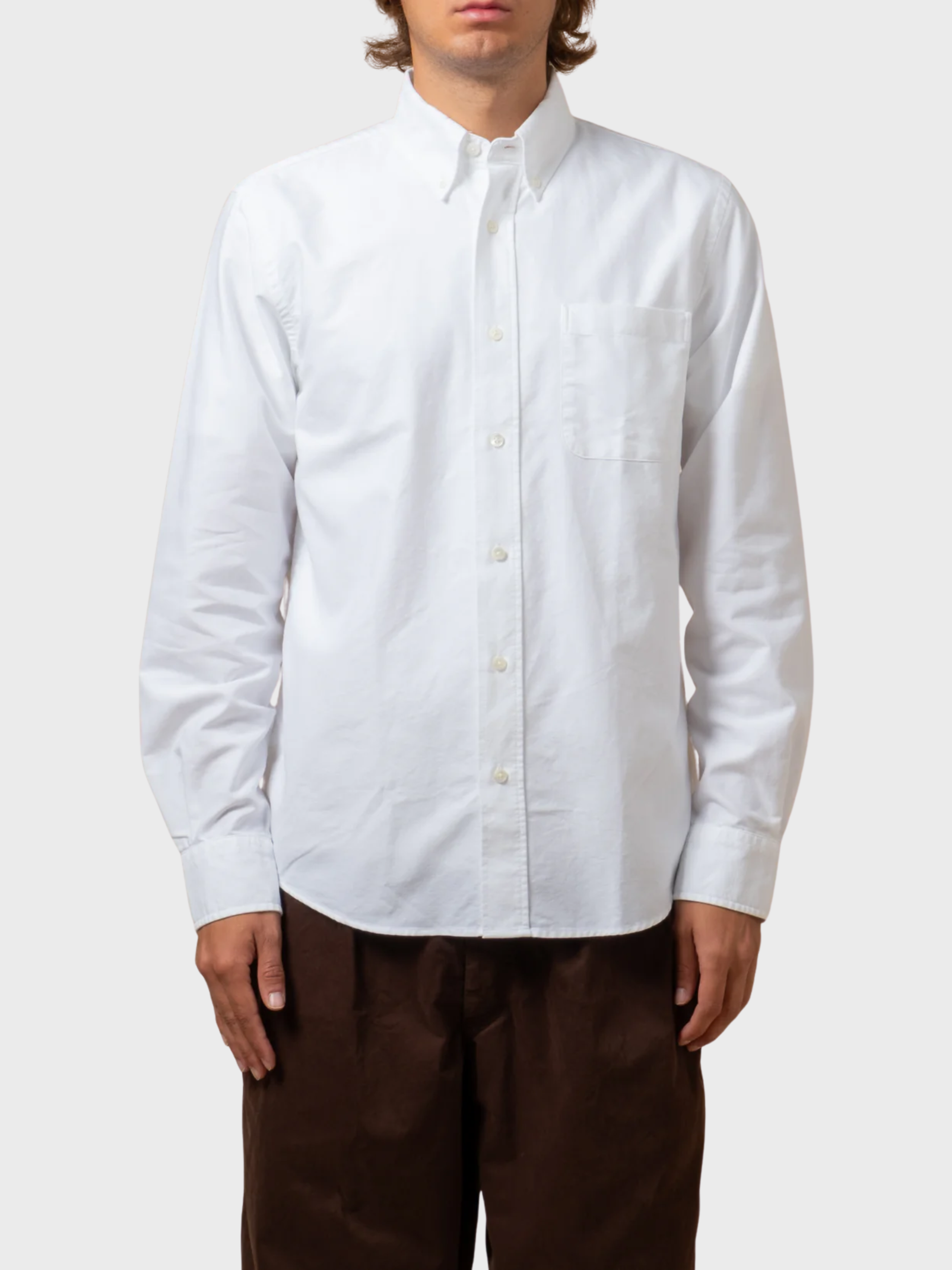 COF Button Down American Oxford Shirt White-Men's Shirts-Brooklyn-Vancouver-Yaletown-Canada