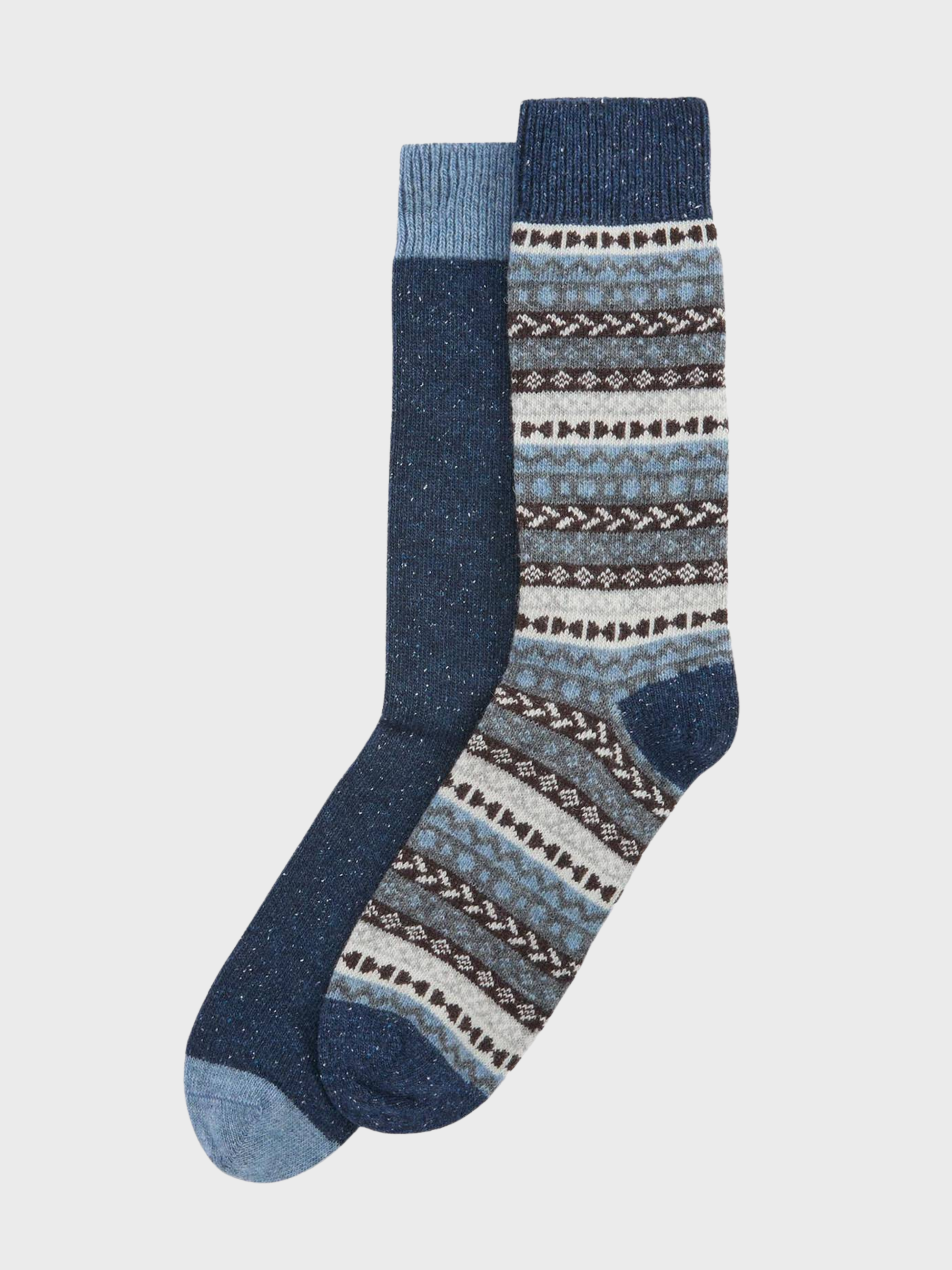 Barbour Fairisle Sock 2 Pack - Midnight Oak Mix-Men's Accessories-Brooklyn-Vancouver-Yaletown-Canada
