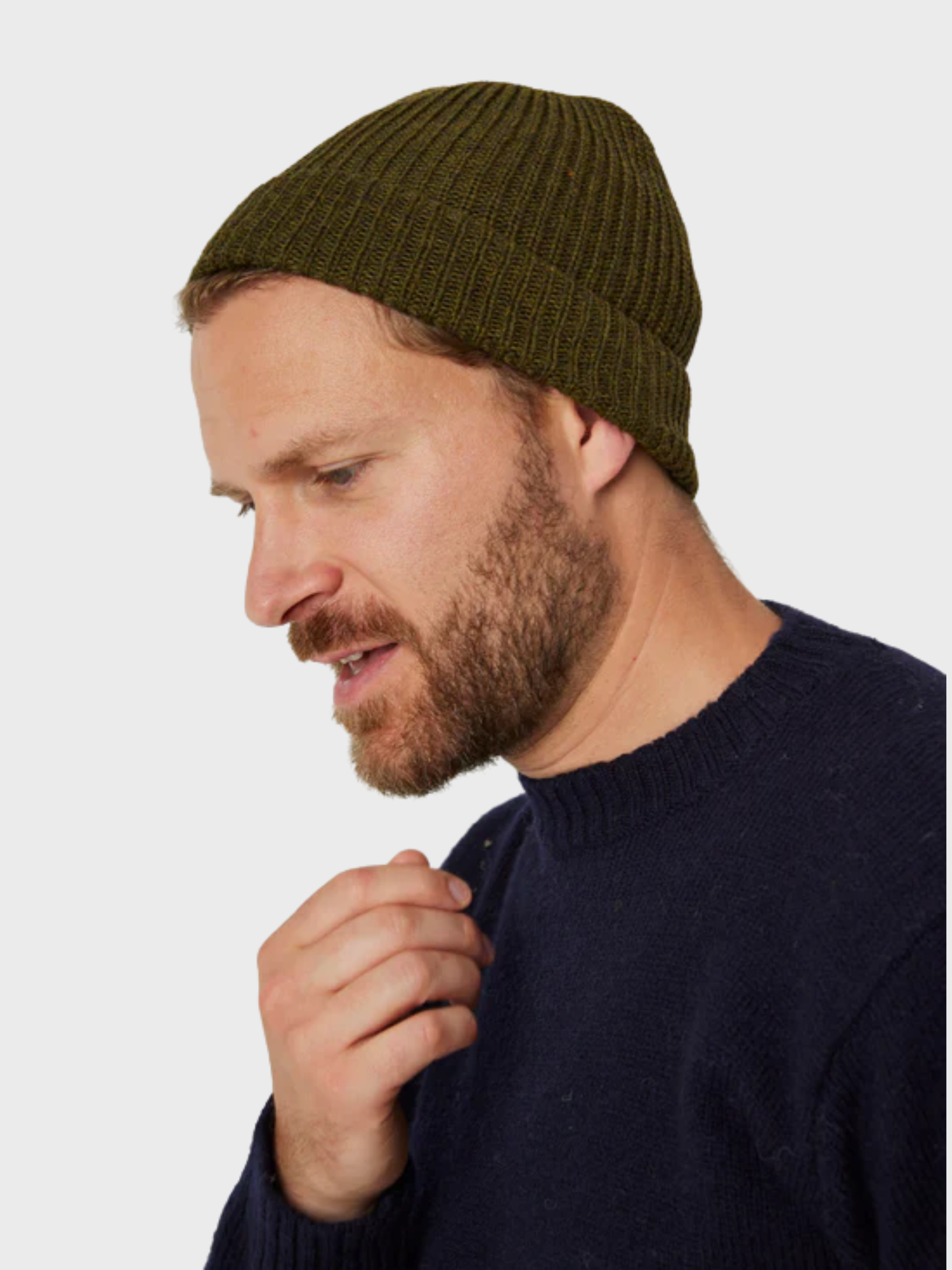 Peregrine Porter Ribbed Beanie - Olive-Men's Accessories-Brooklyn-Vancouver-Yaletown-Canada