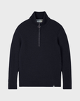 Peregrine Birchall Quarter Zip Jumper - Navy-Men's Sweaters-Brooklyn-Vancouver-Yaletown-Canada
