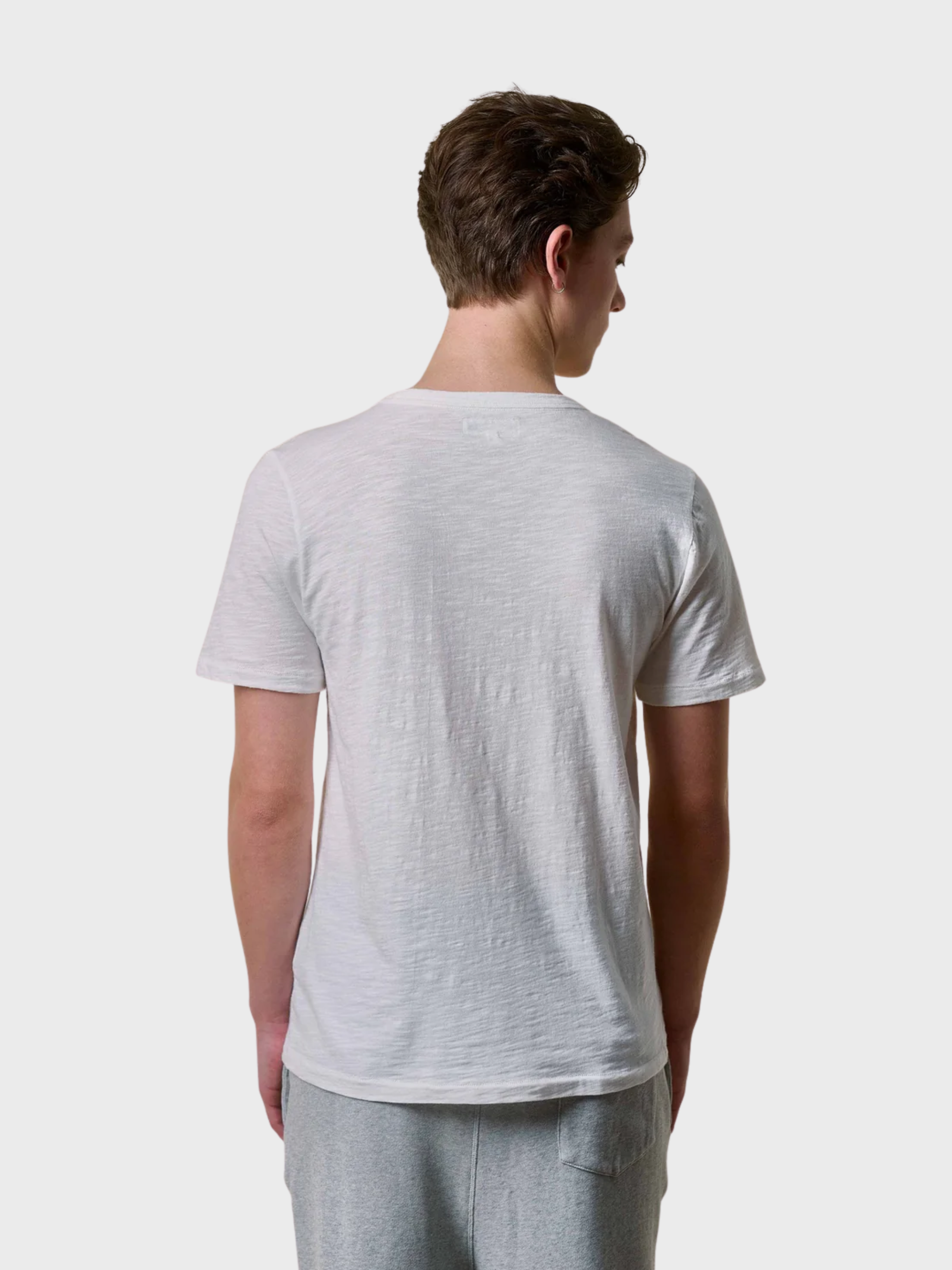 Merz Unisex T-Shirt, Pima Slub Cotton - white-Men's T-Shirts-Brooklyn-Vancouver-Yaletown-Canada