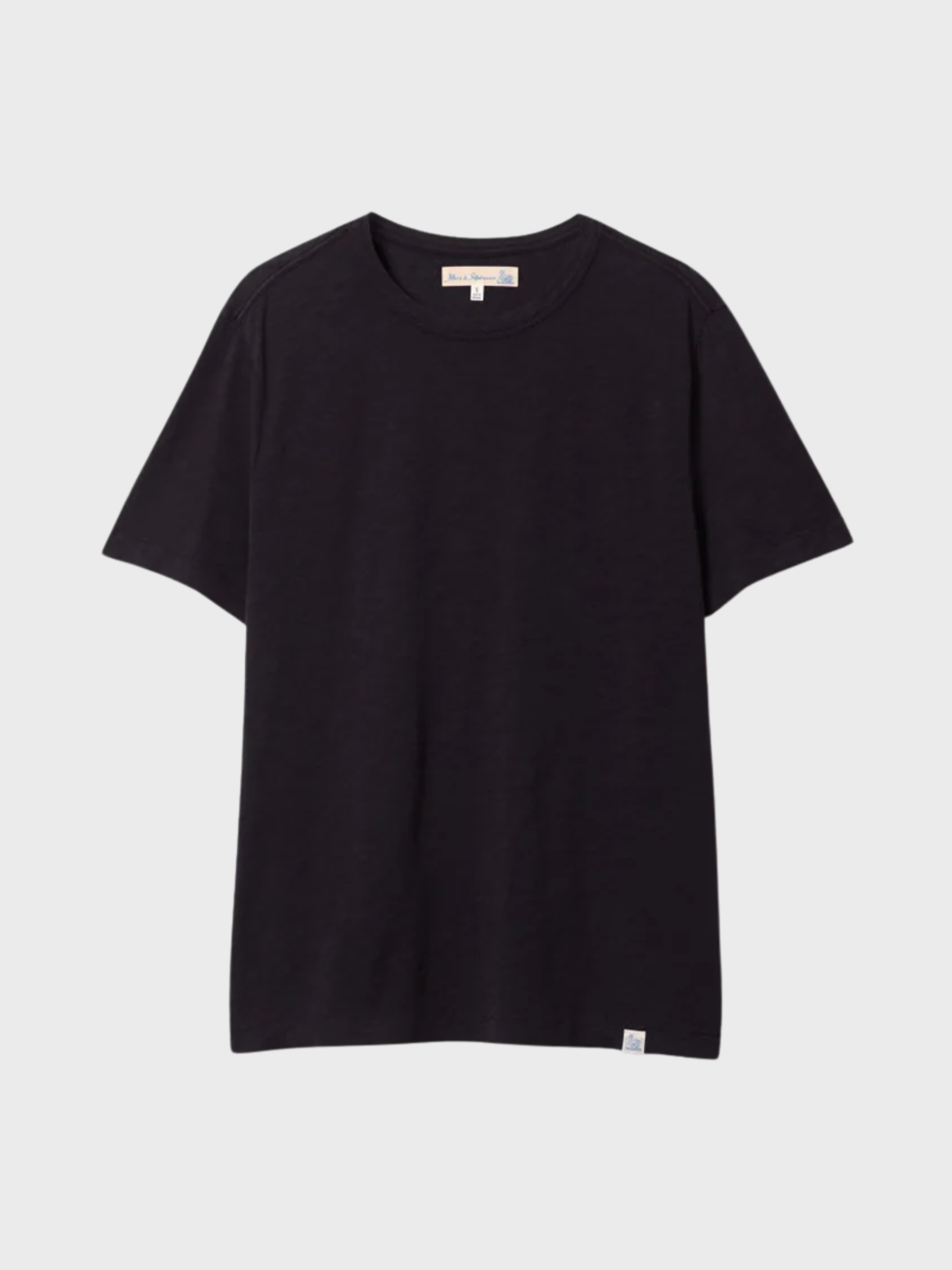 Merz Unisex T-Shirt, Pima Slub Cotton - deep black-Men's T-Shirts-Brooklyn-Vancouver-Yaletown-Canada