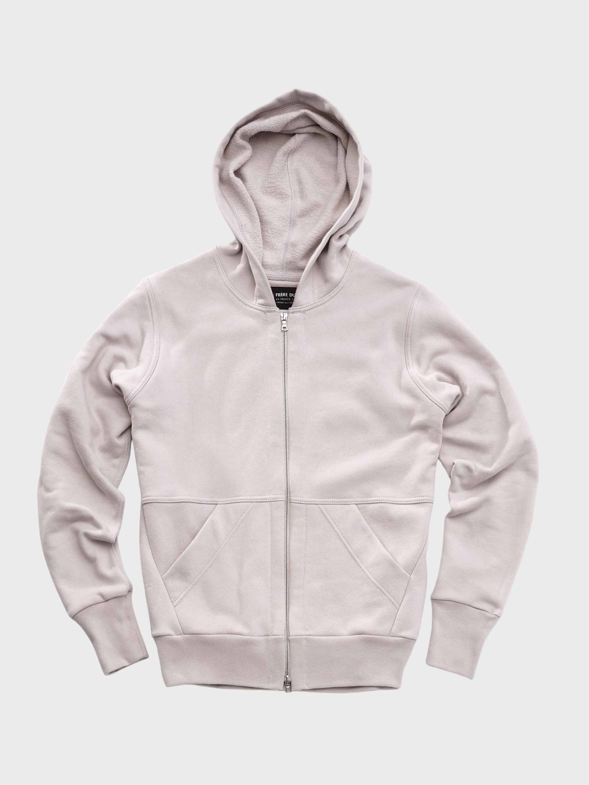 Frere Du Nord Summer Zip Hoodie - Limestone-Men's Sweatshirts-Howard-Surrey-Canada