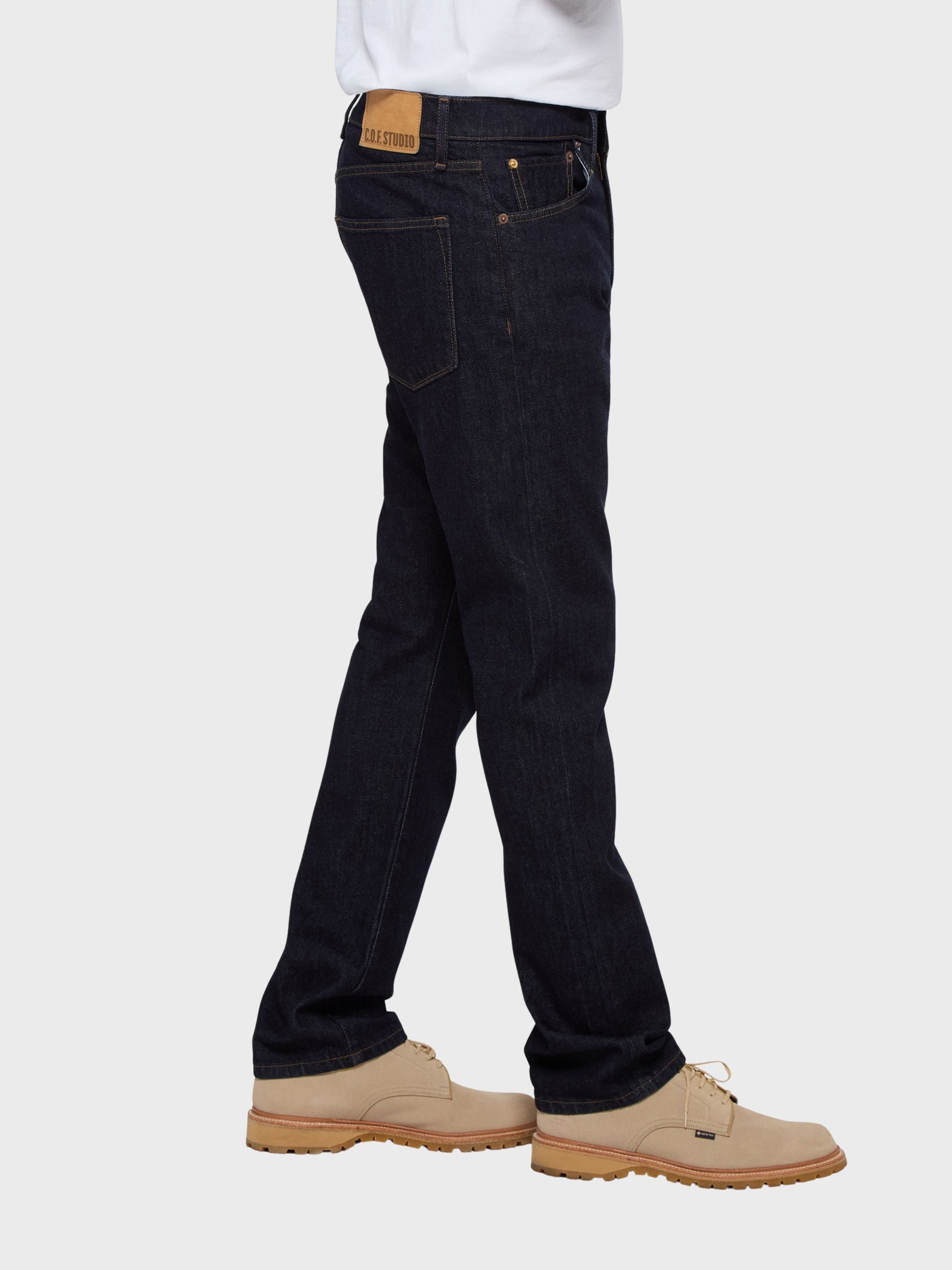COF Studio MB Straight Comfort Organic Jeans Indigo Rinsed-Men's Denim-Brooklyn-Vancouver-Yaletown-Canada