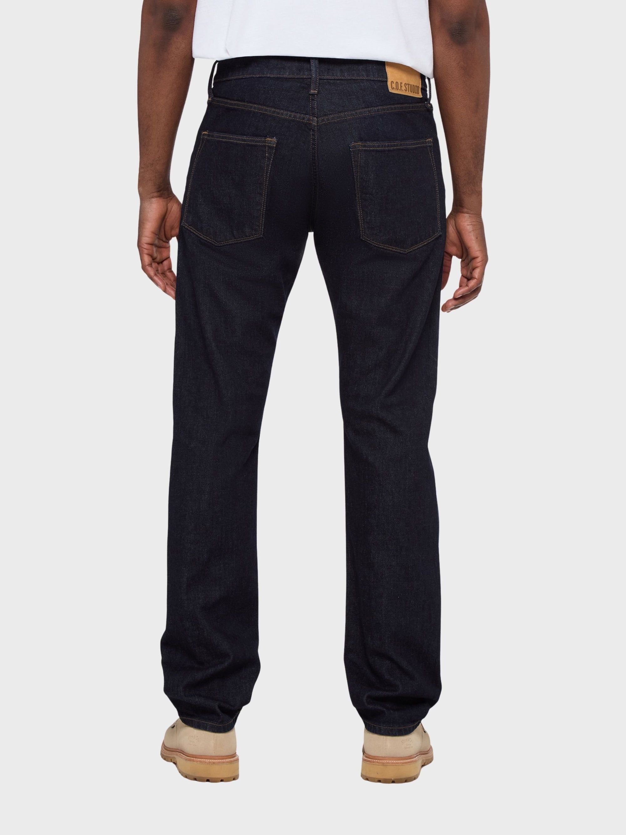 COF Studio MB Straight Comfort Organic Jeans Indigo Rinsed-Men's Denim-Brooklyn-Vancouver-Yaletown-Canada