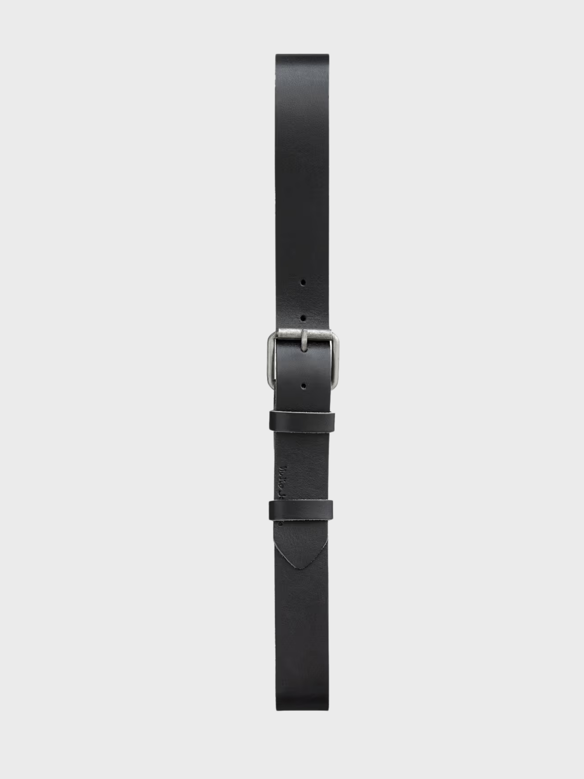 Nudie Pedersson Leather Belt Black-Men's Accessories-Brooklyn-Vancouver-Yaletown-Canada