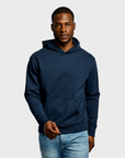 Easy Mondays Organic Cotton Hoodie Navy-Men's Sweatshirts-Brooklyn-Vancouver-Yaletown-Canada