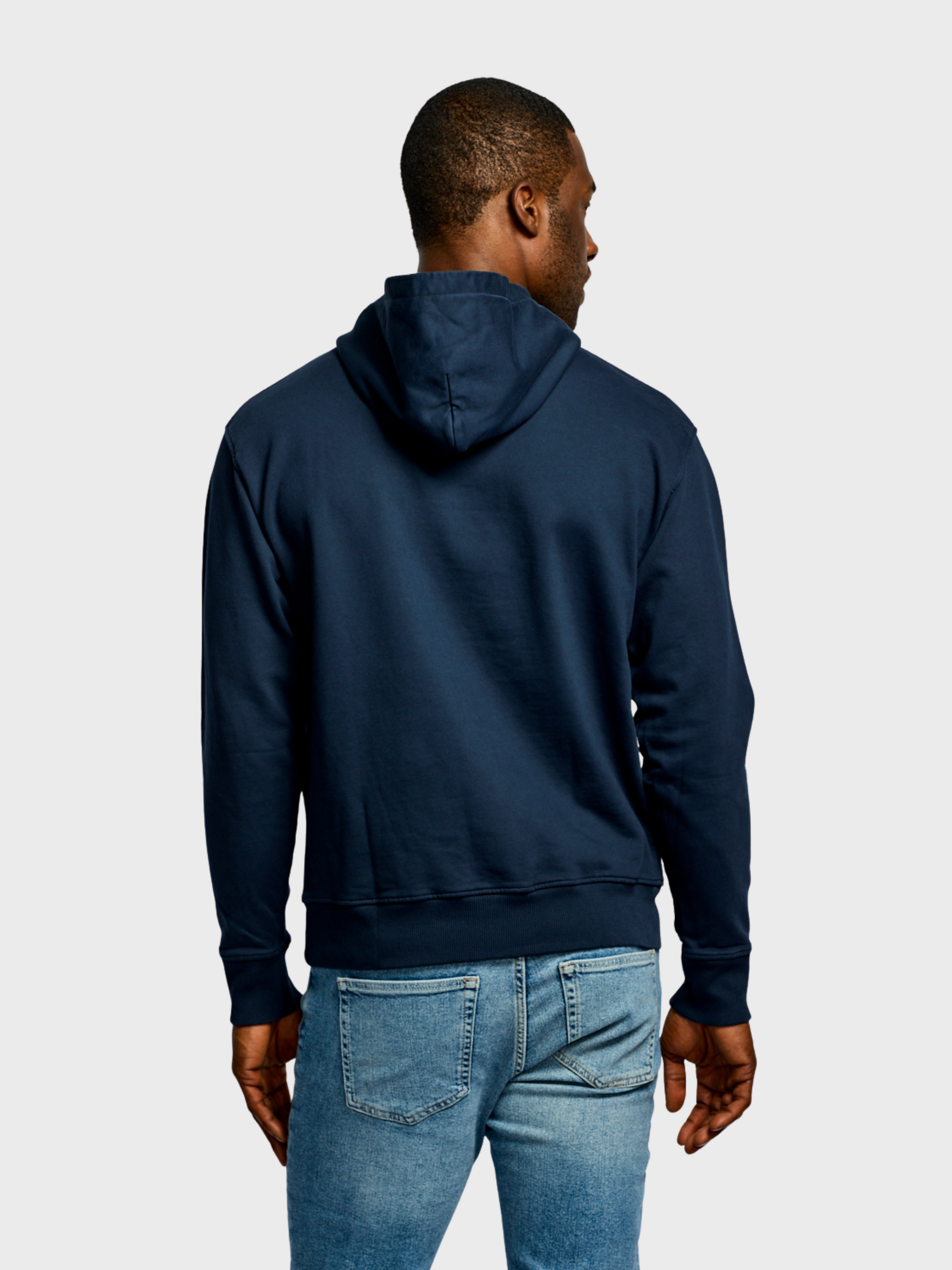 Easy Mondays Organic Cotton Hoodie Navy-Men's Sweatshirts-Brooklyn-Vancouver-Yaletown-Canada