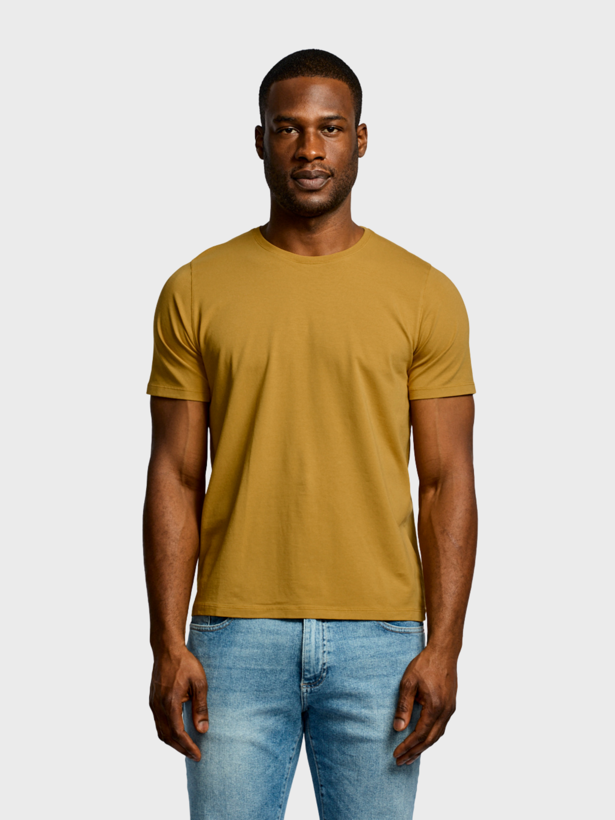 Easy Mondays Crew Neck Mustard-Men's T-Shirts-Brooklyn-Vancouver-Yaletown-Canada