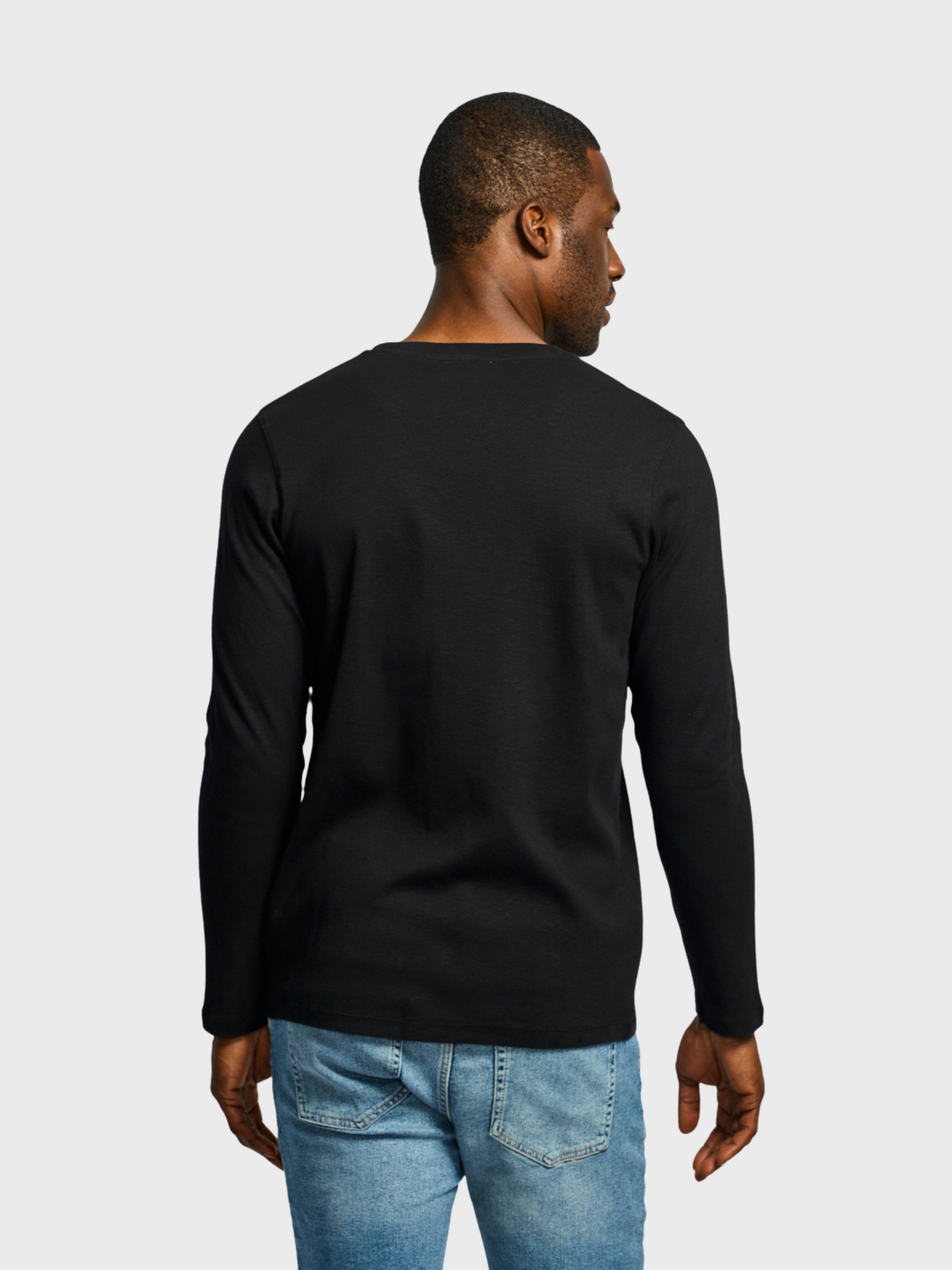 Easy Mondays L/S Crew Slub Black-Men's T-Shirts-Brooklyn-Vancouver-Yaletown-Canada