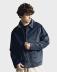 Far Afield Josef Jacket - Cord - Blue-Men's Jackets-Brooklyn-Vancouver-Yaletown-Canada