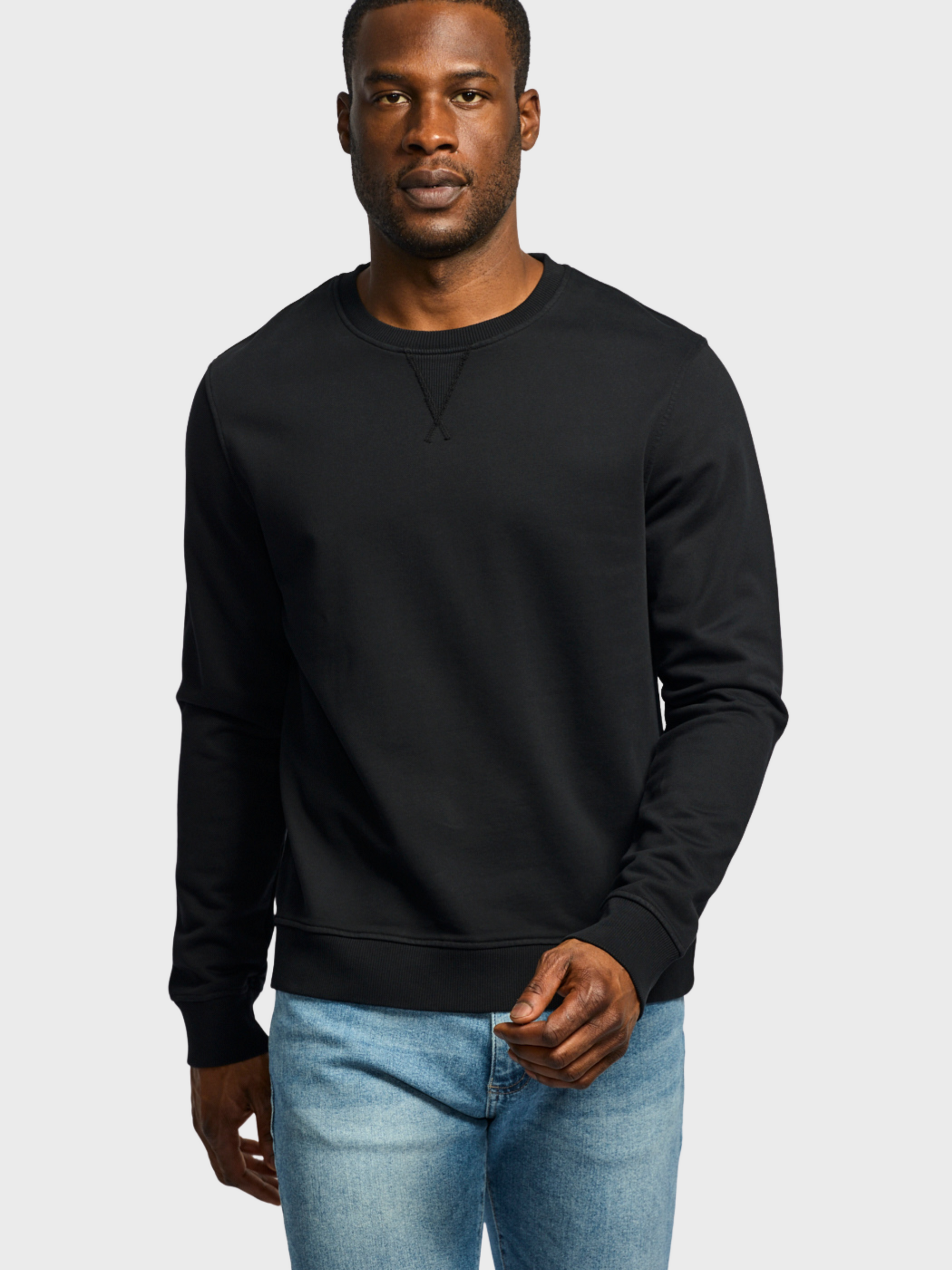 Easy Mondays Organic Cotton Sweatshirt Black-Men's Sweatshirts-Brooklyn-Vancouver-Yaletown-Canada