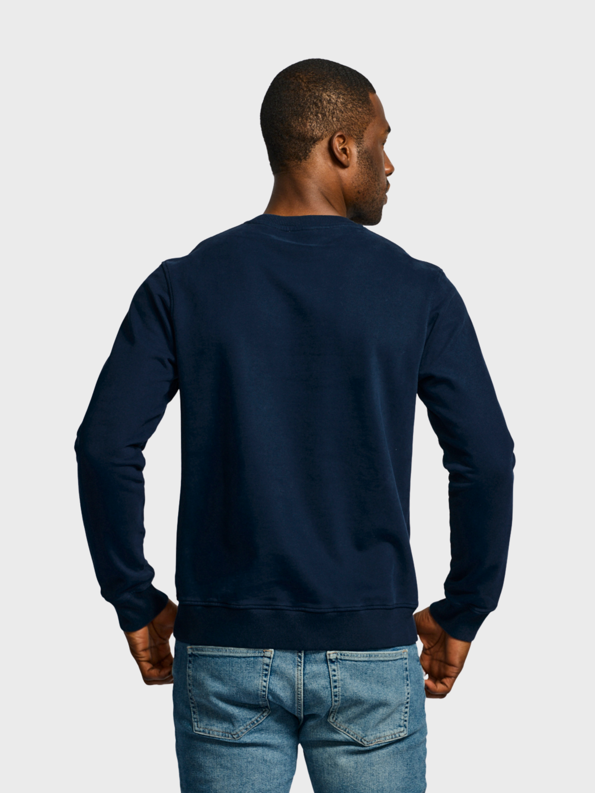 Easy Mondays Organic Cotton Sweatshirt Navy-Men's Sweatshirts-Brooklyn-Vancouver-Yaletown-Canada