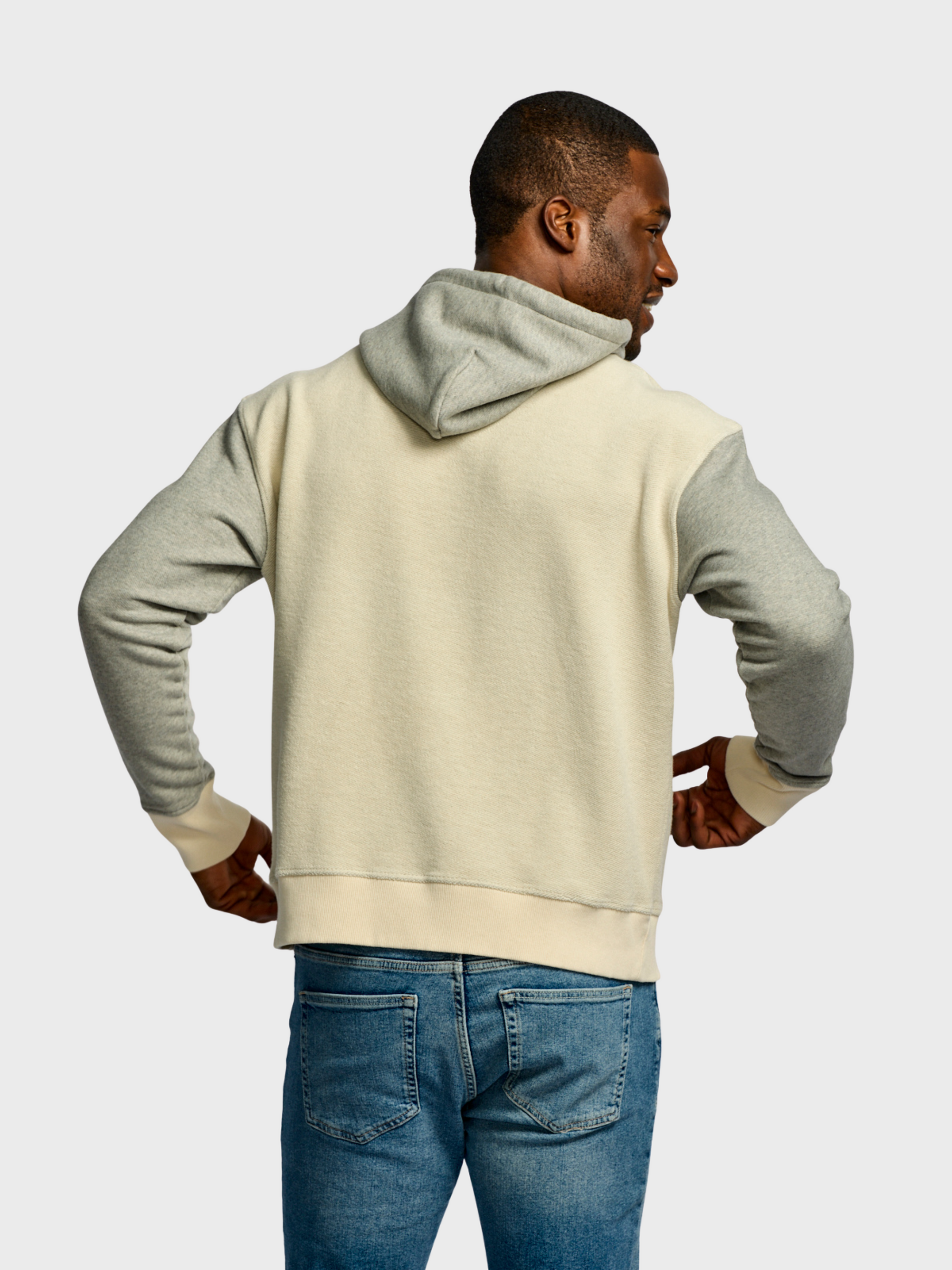 Easy Mondays Reverse Hoodie Oatmeal-Men's Sweatshirts-Brooklyn-Vancouver-Yaletown-Canada