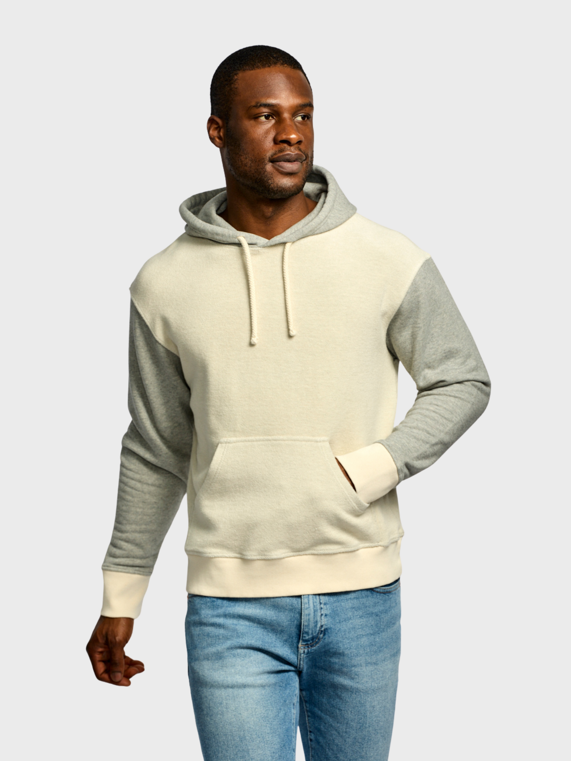Easy Mondays Reverse Hoodie Oatmeal-Men's Sweatshirts-Brooklyn-Vancouver-Yaletown-Canada