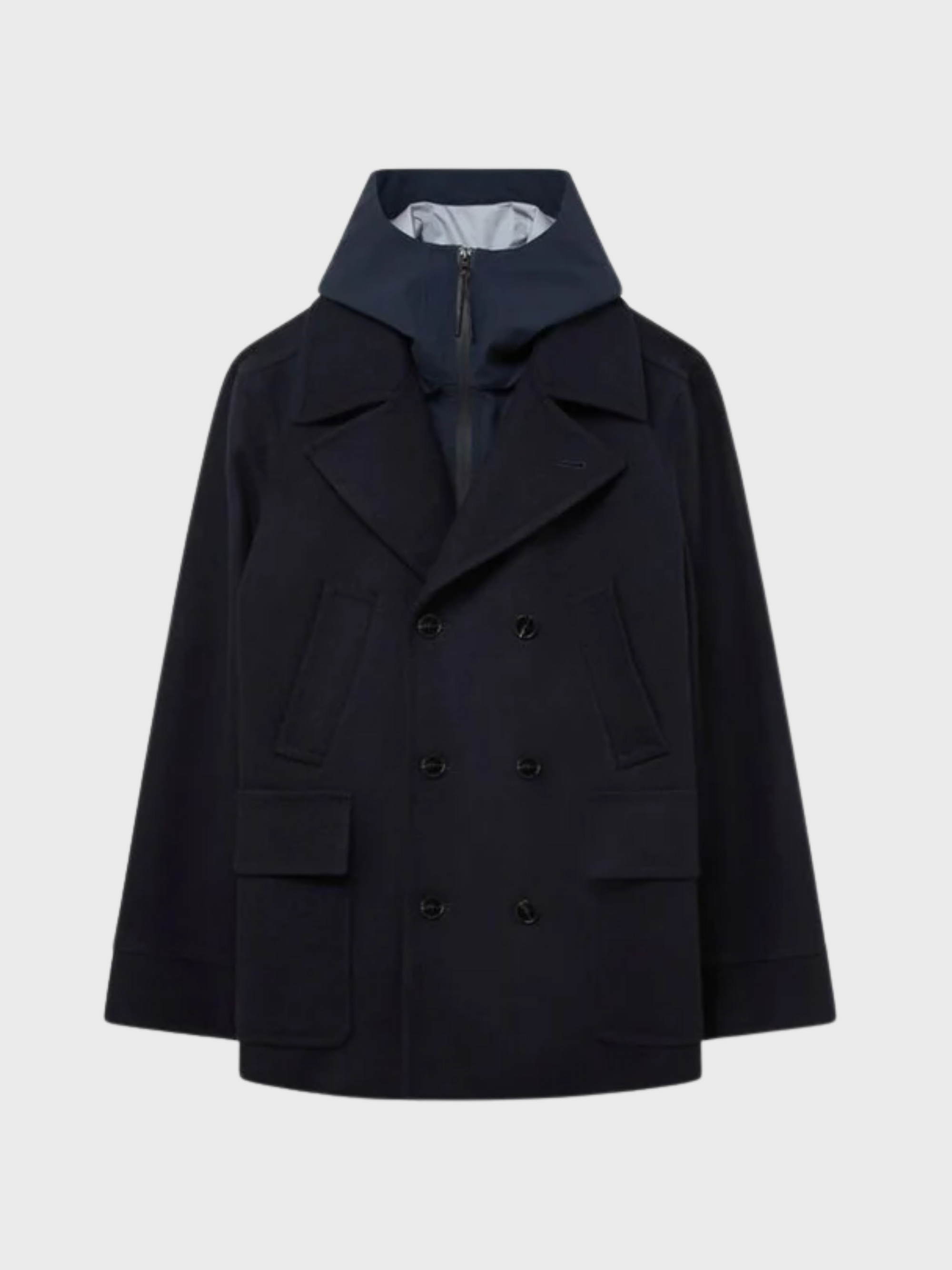 Palto Fiorentina Wp Peacoat Removable Hood - Navy-Men's Coats-Howard-Surrey-Canada