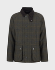 Barbour Bedale Check Wool Jacket - Brown-Men's Jackets-Brooklyn-Vancouver-Yaletown-Canada