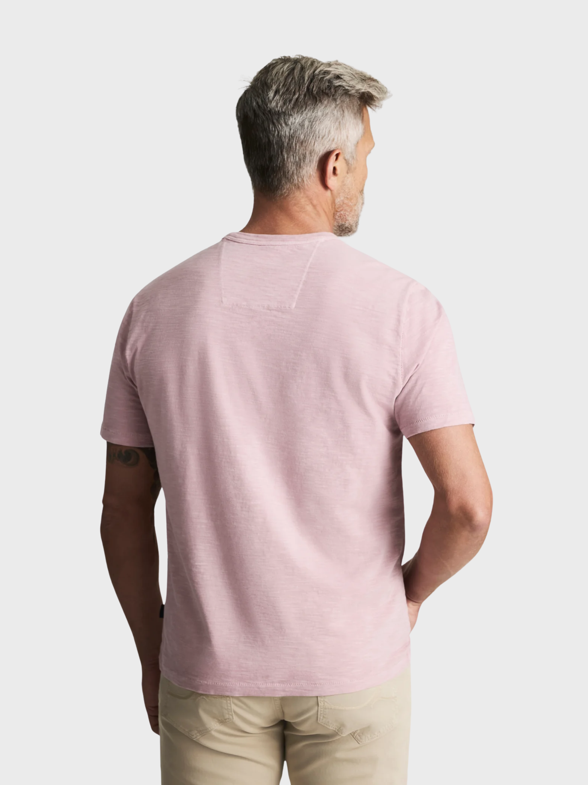 34 Heritage Slub Crew Neck Tshirt Woodrose-Men's T-Shirts-Brooklyn-Vancouver-Yaletown-Canada