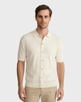 34 Heritage Button Down Sweater Silver Birch-Men's Sweaters-Brooklyn-Vancouver-Yaletown-Canada