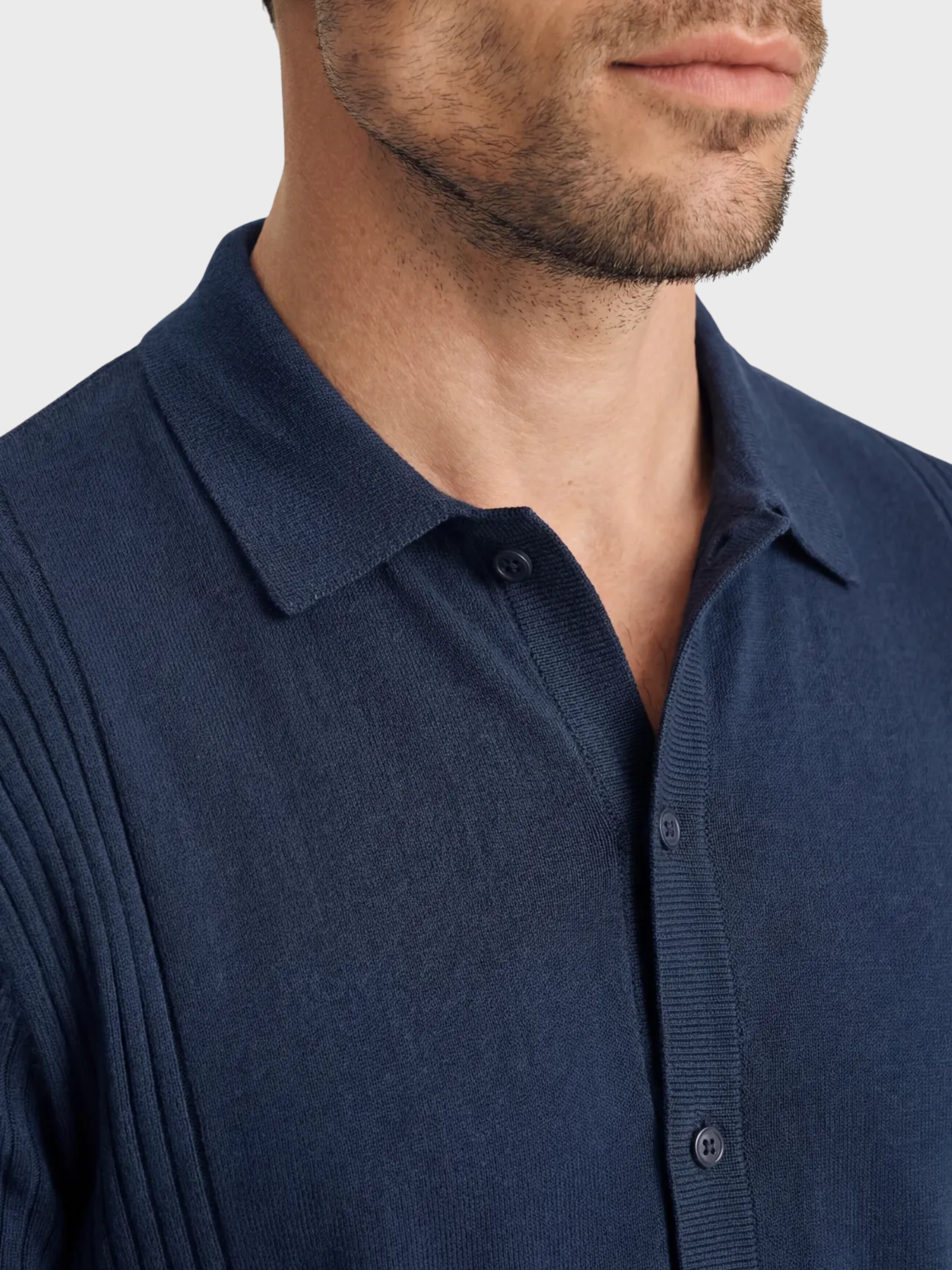 34 Heritage Button Down Sweater Dress Blues-Men's Sweaters-Brooklyn-Vancouver-Yaletown-Canada