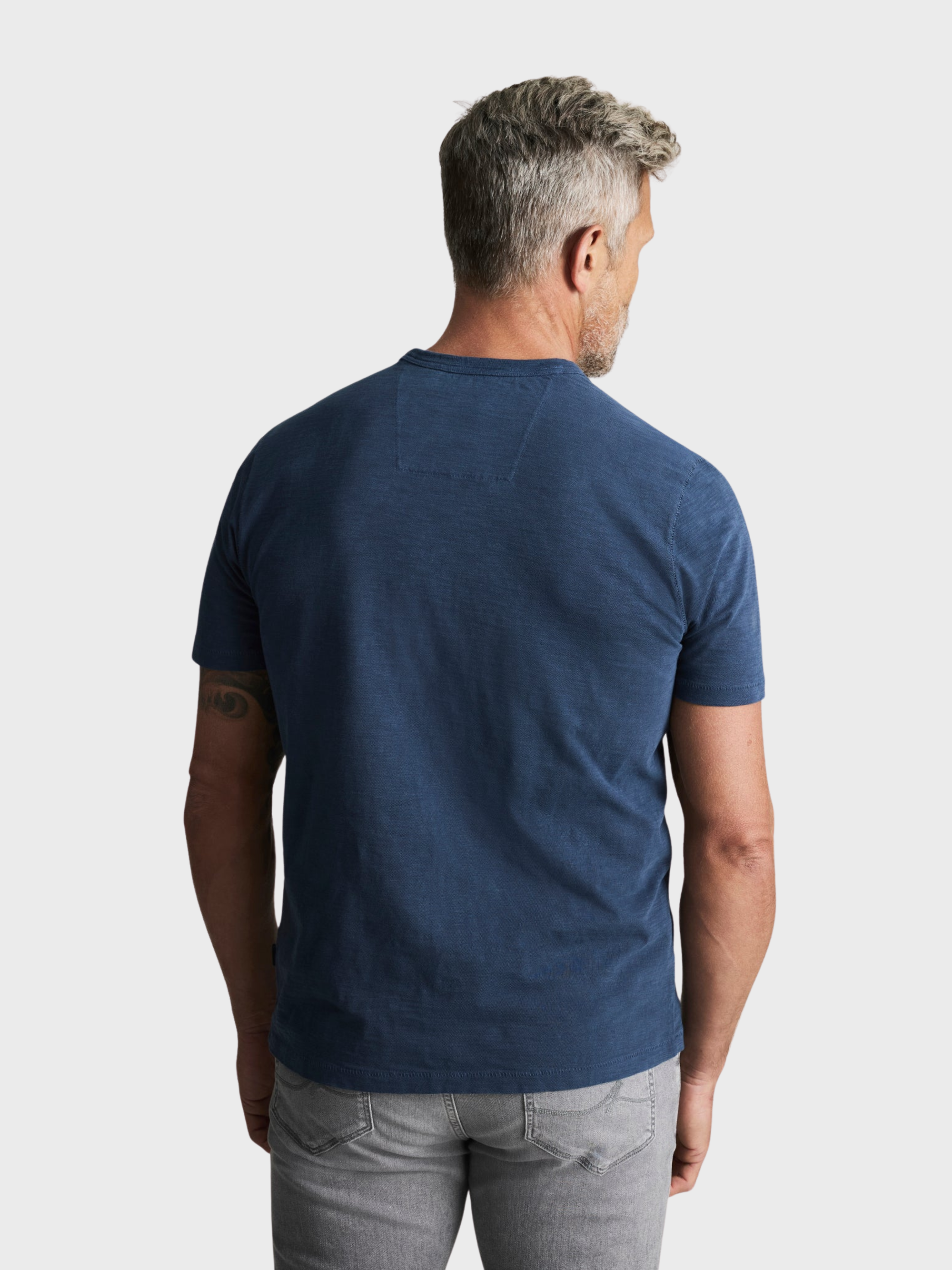 34 Heritage Slub Crew Neck Tshirt Vintage Indigo-Men's T-Shirts-Brooklyn-Vancouver-Yaletown-Canada