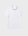 Easy Mondays Slub Cotton Polo White-Men's T-Shirts-Brooklyn-Vancouver-Yaletown-Canada
